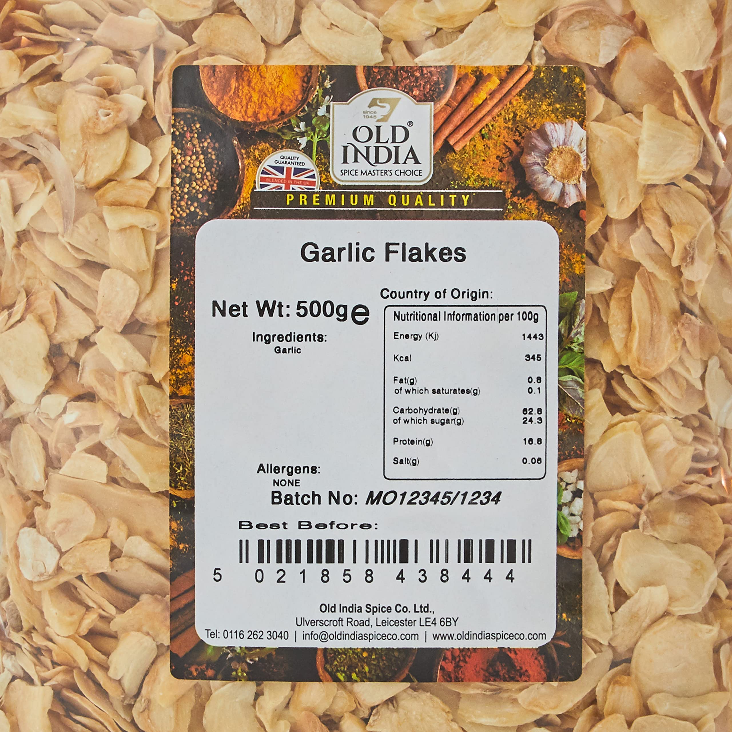 Old India Garlic Flakes 500g 5