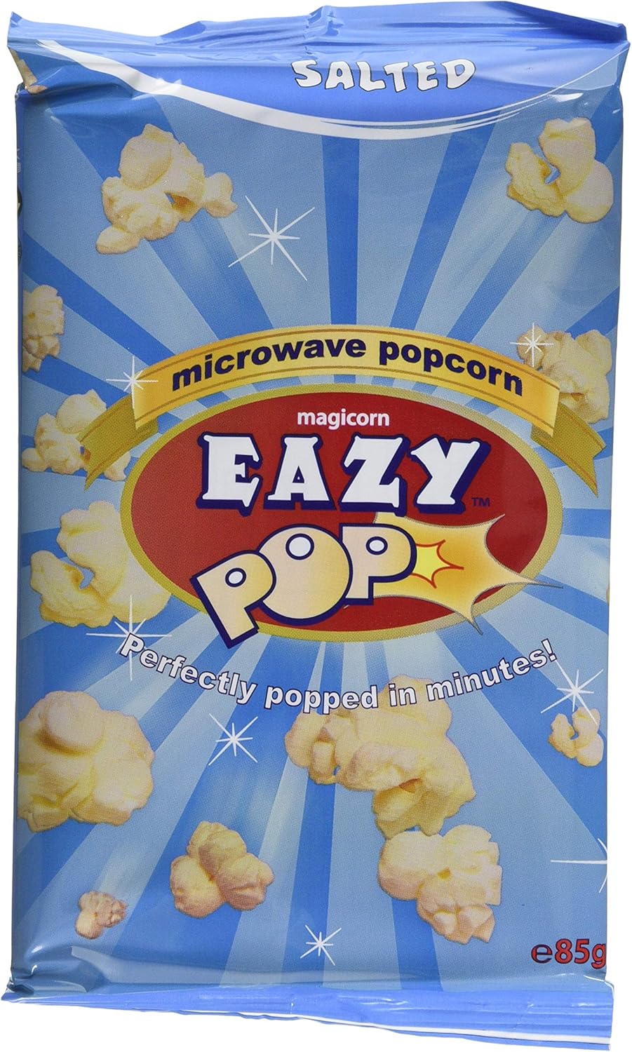 Eazypop Microwave Popcorn Salted Flavour, 16 Pack (85g Each)