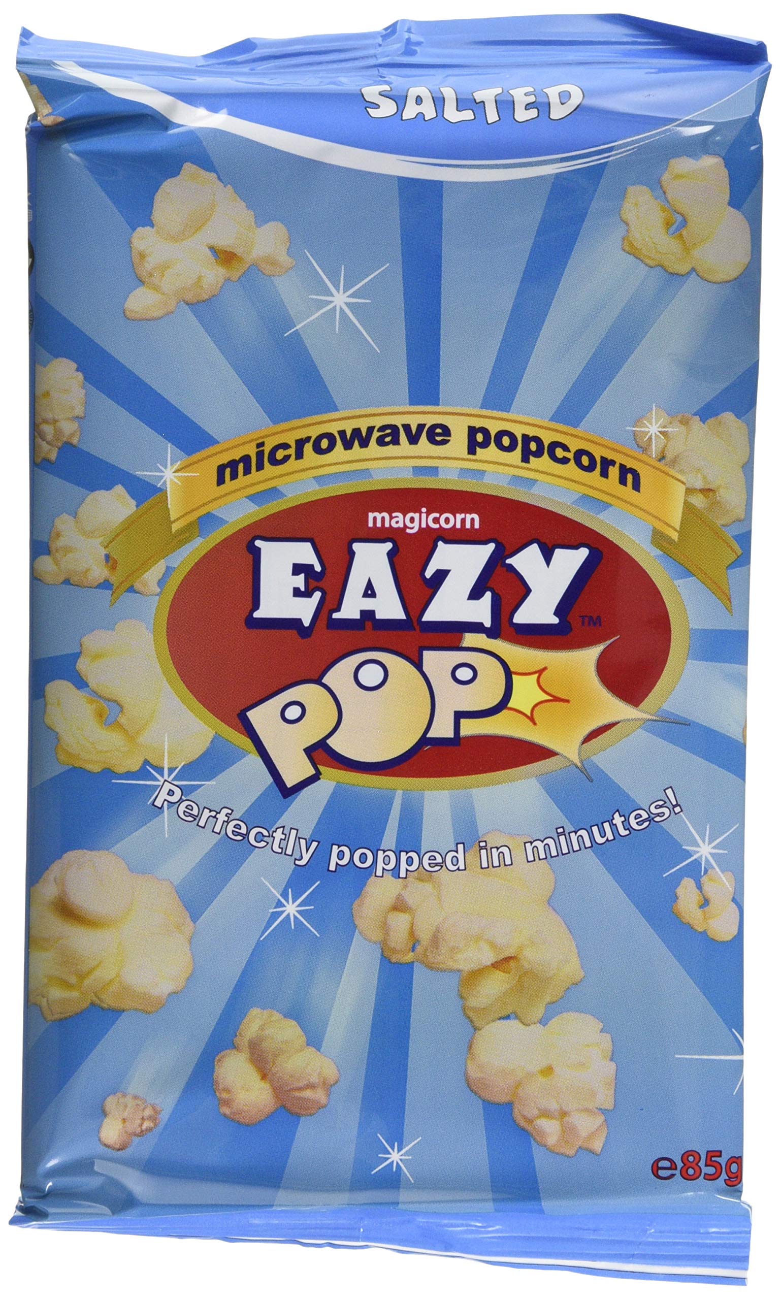 The Great British Confectionery Company Eazypop Microwave Popcorn - Salted Flavour | 16 Pack x 85g 1