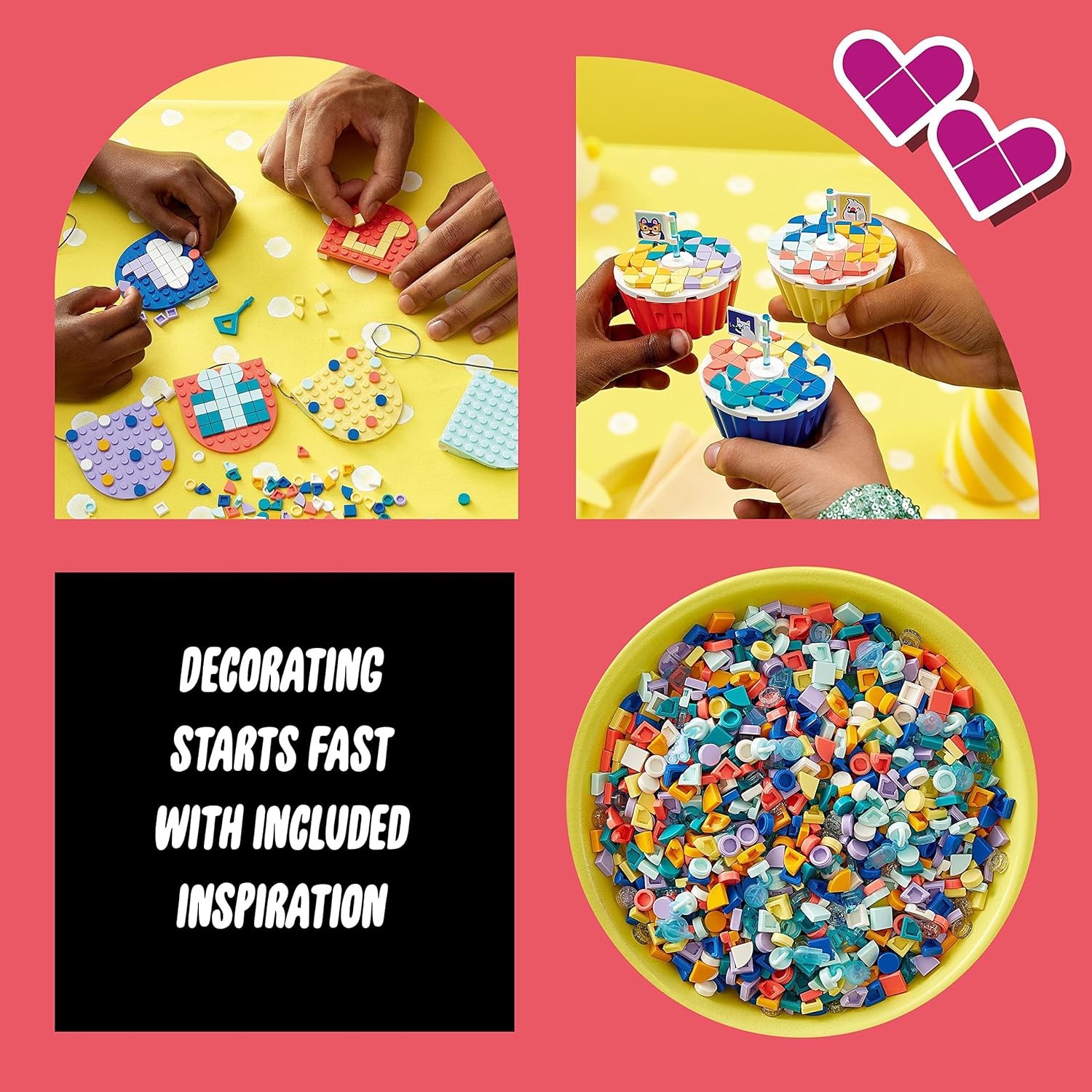LEGO DOTS Ultimate Party Kit 41806 - DIY Party Craft Set with Cupcakes, Bracelets & Bunting for Kids 6+ 3