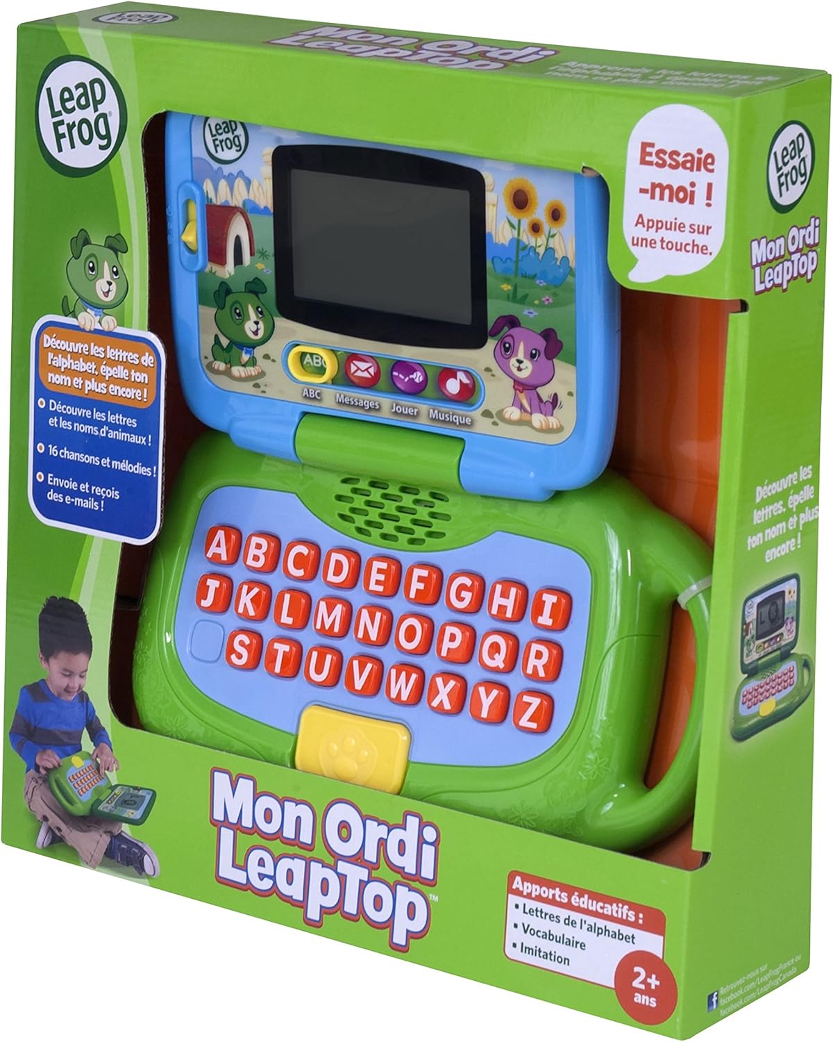 LeapFrog 2-in-1 LeapTop Touch Laptop - Educational Learning Tablet for Kids Ages 2+ 6