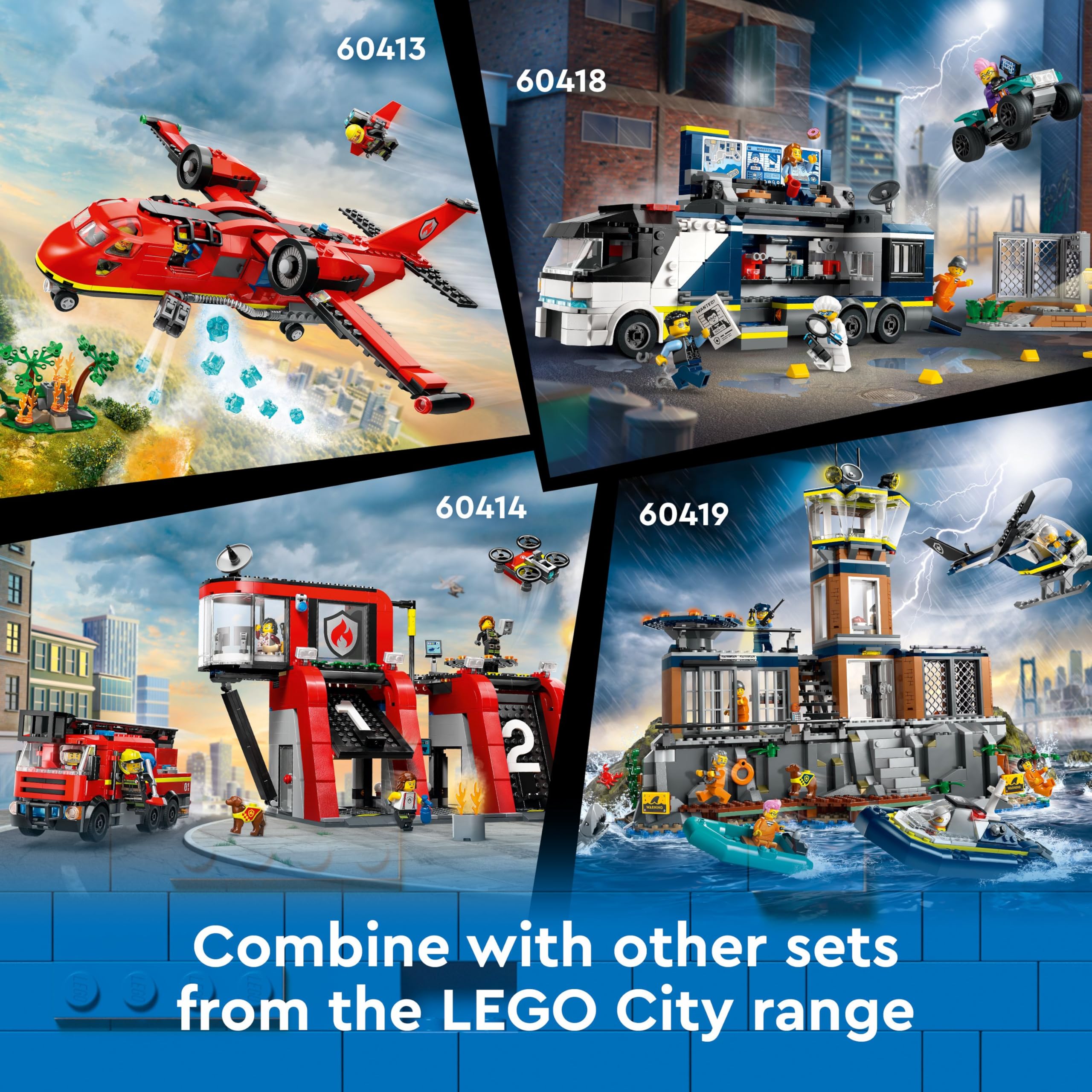 LEGO City Fire Station Playset with Fire Engine & Minifigures - 6+ Years 10