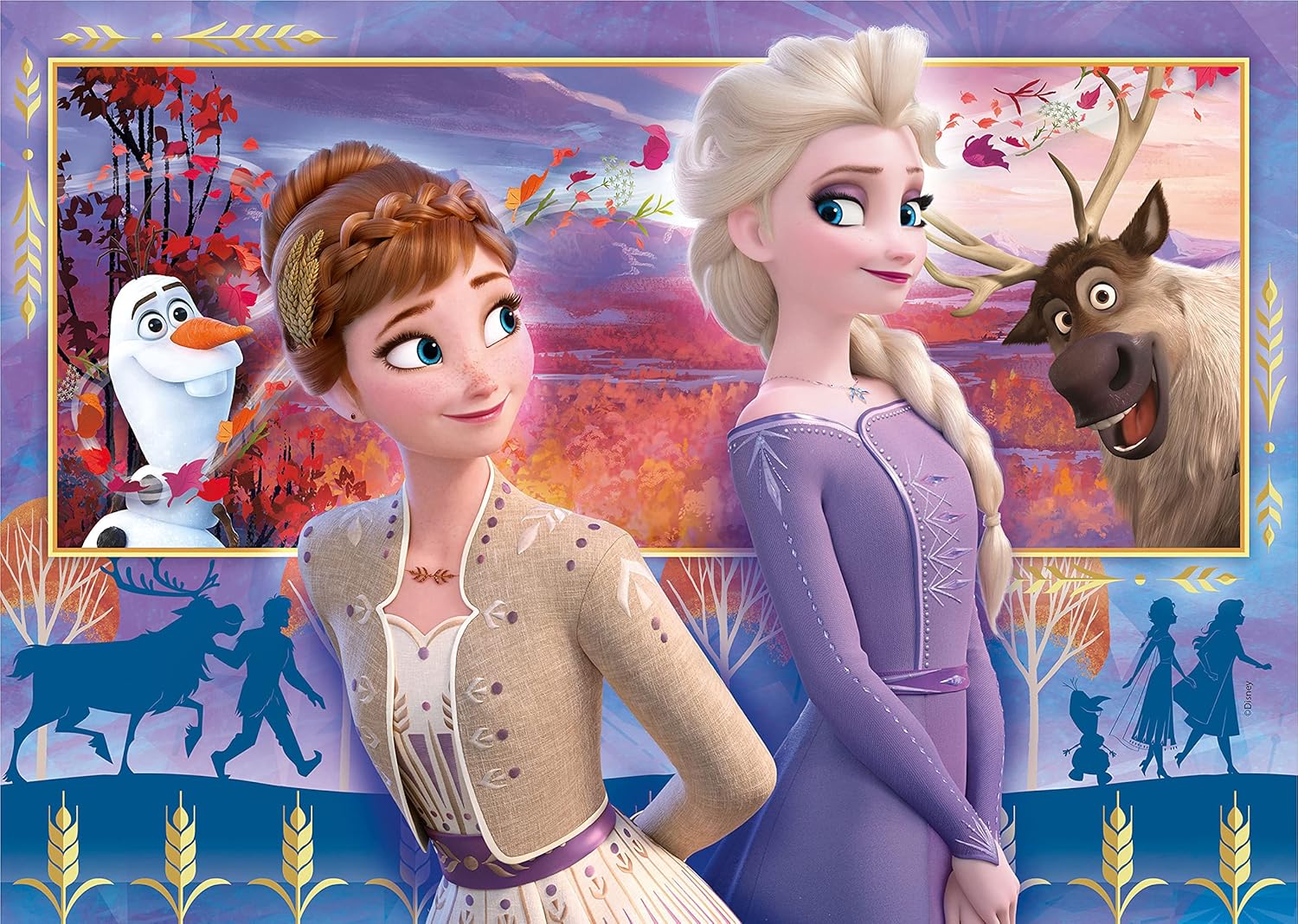 Clementoni Frozen 2 Supercolor 2 x 60-Piece Puzzle - Educational Jigsaw for Kids Ages 5+ 3