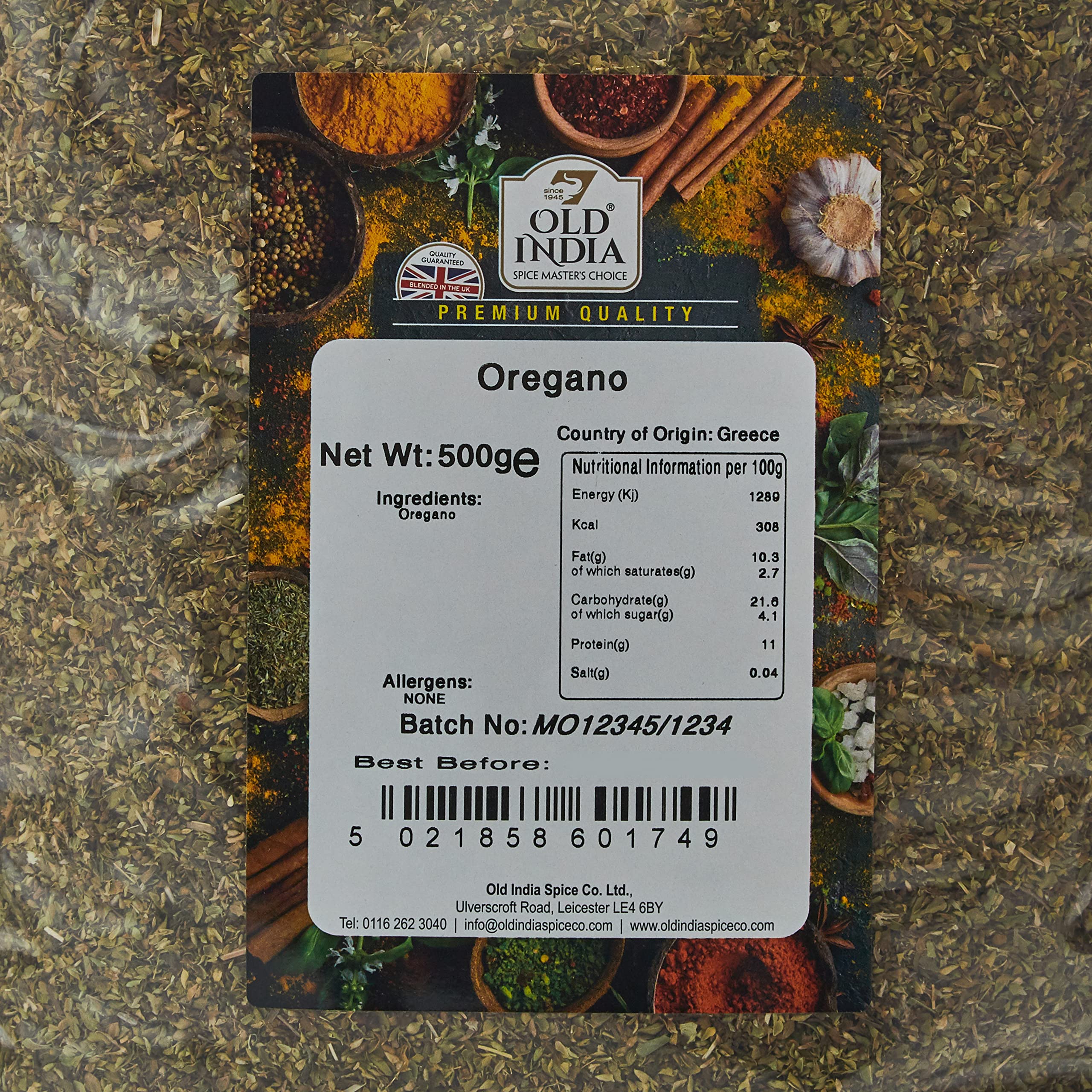 Old India - Oregano Whole Herb 500g 3