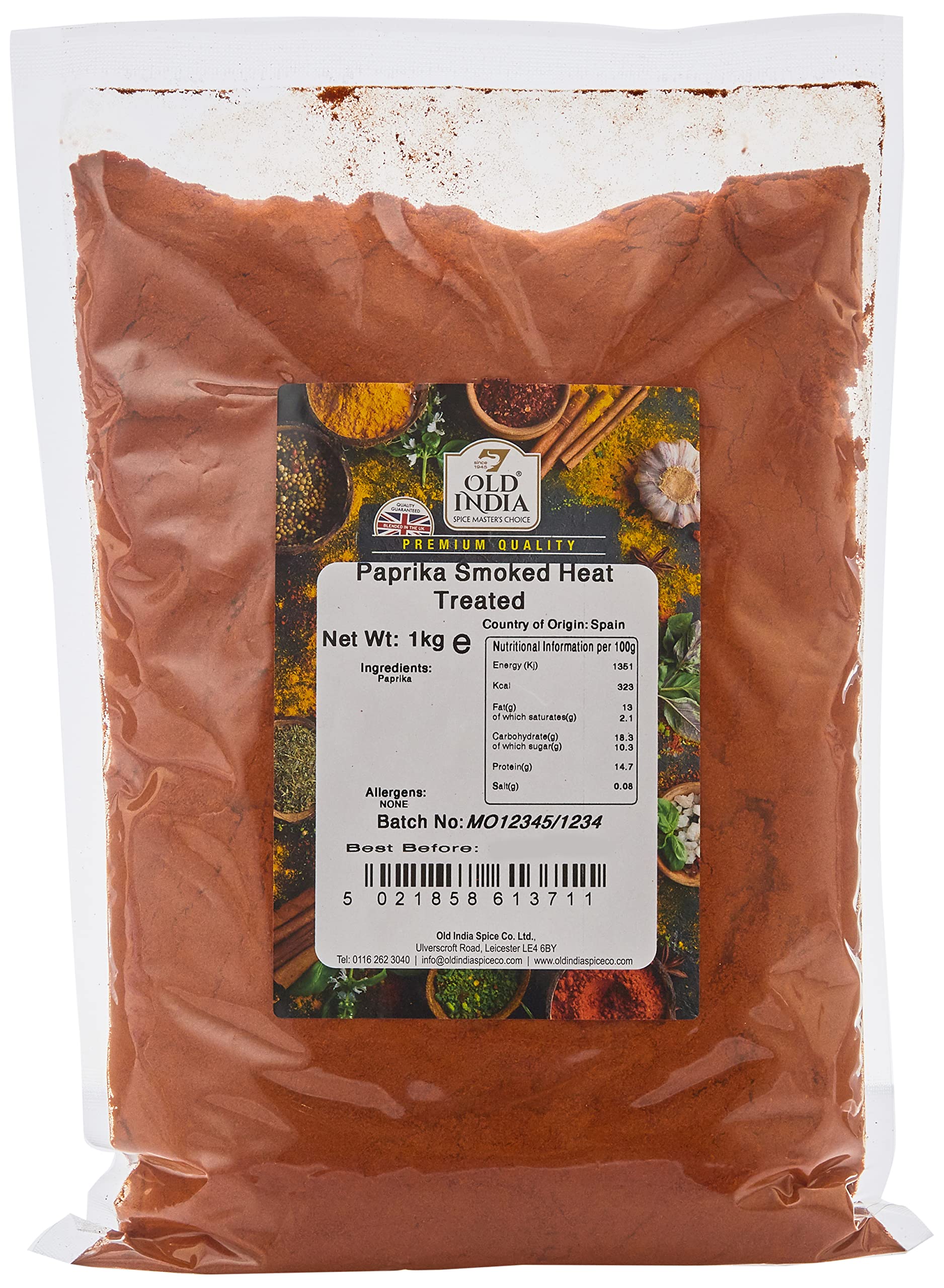 Old India Smoked Paprika Heat Treated 1kg