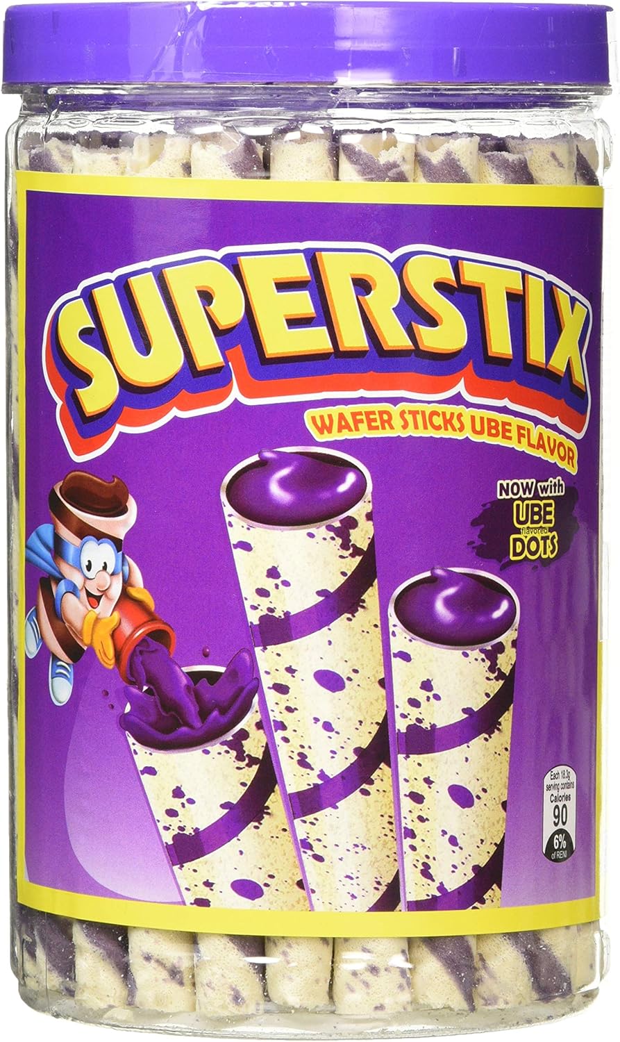 Super Stix Ube Flavour Wafer Stick with Super Dots 324g