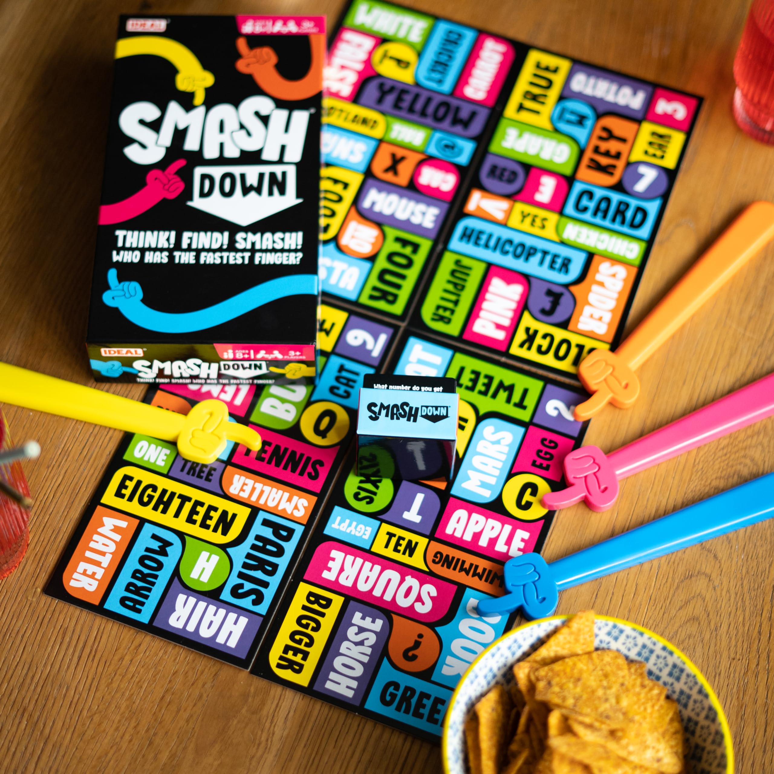 Ideal Smash Down: Think! Find! SMASH! Fast-Paced Trivia Party Game 12