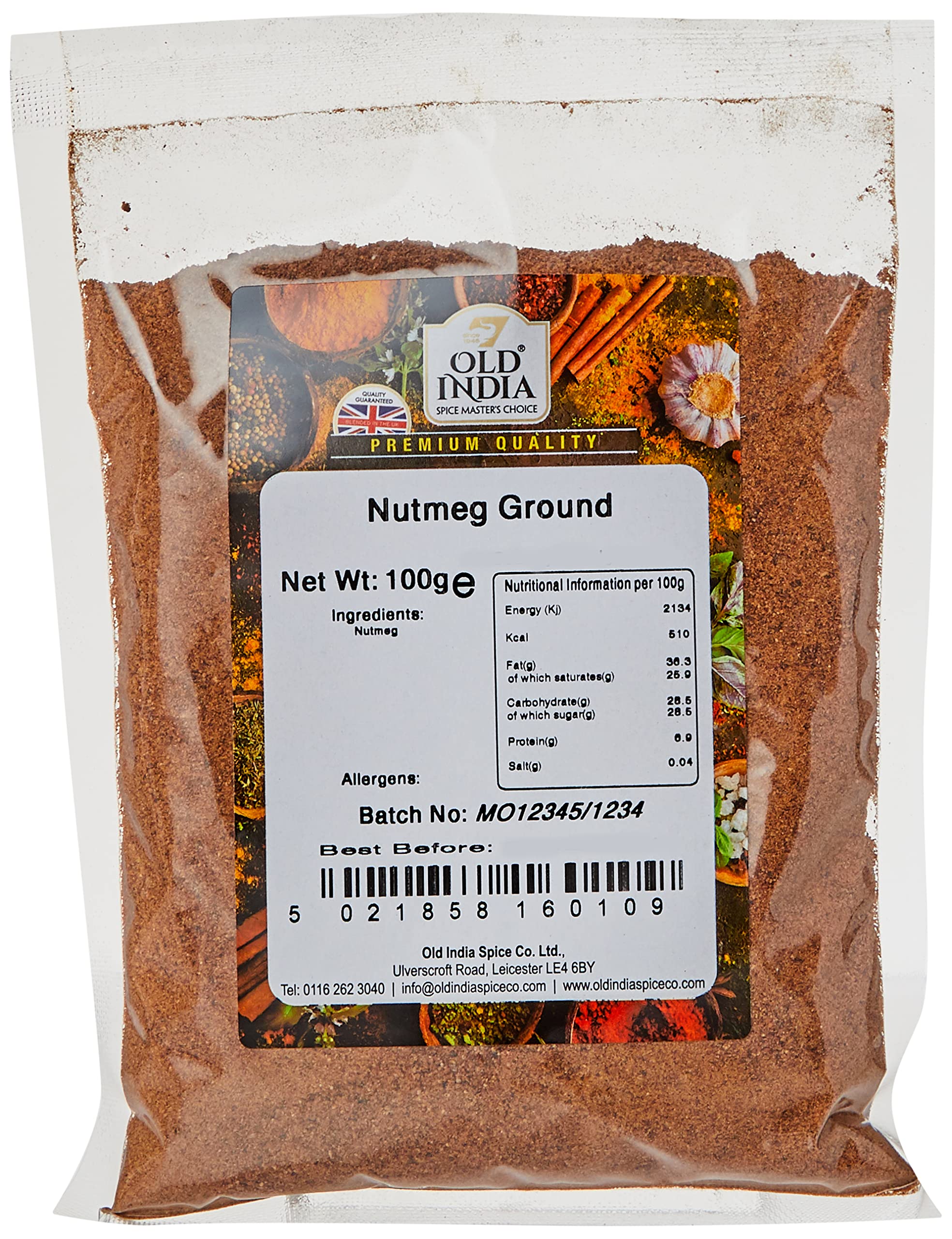 Old India Ground Nutmeg 100g