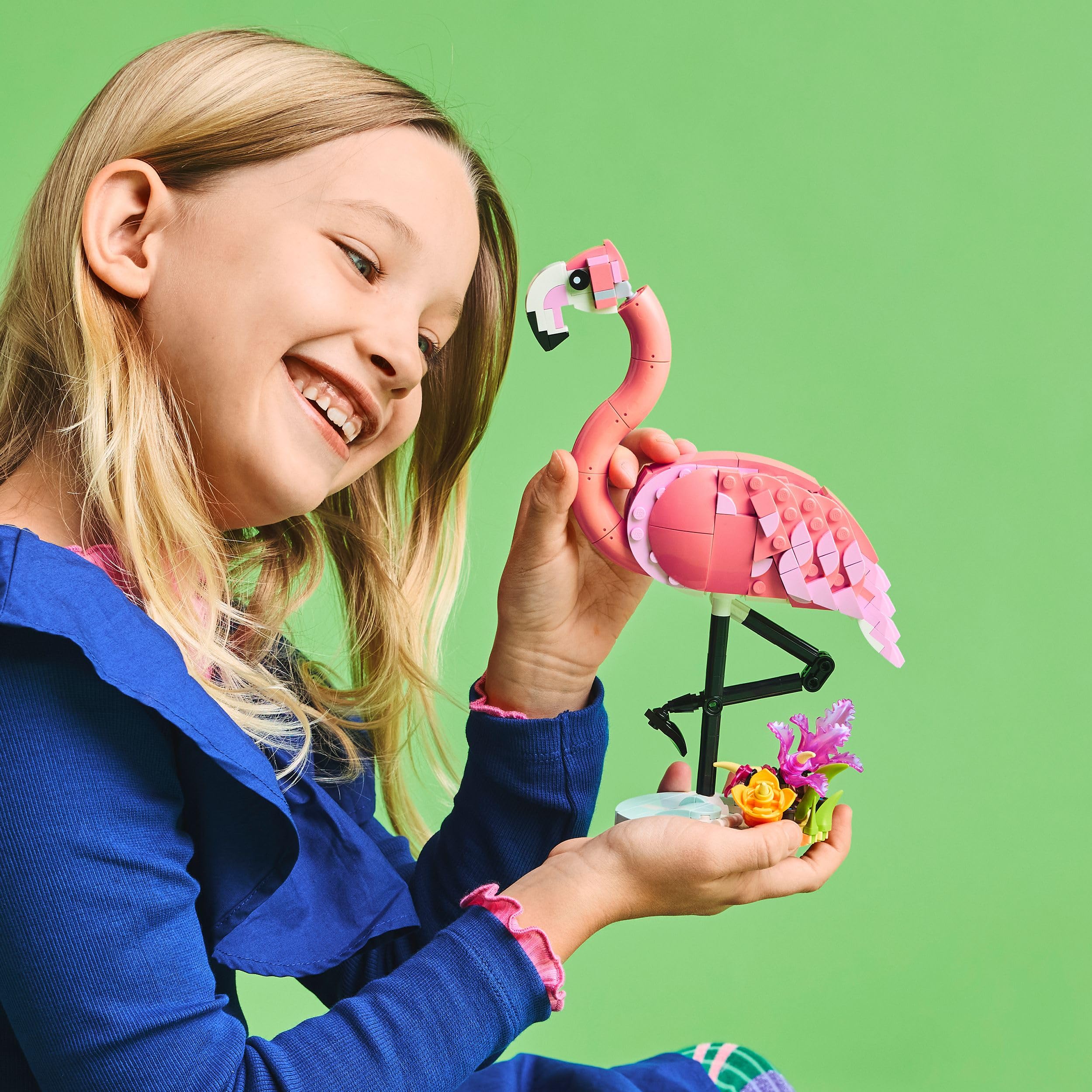 LEGO Creator 3in1 Wild Animals: Pink Flamingo Building Set - 3 Animal Models for Ages 8+ 10