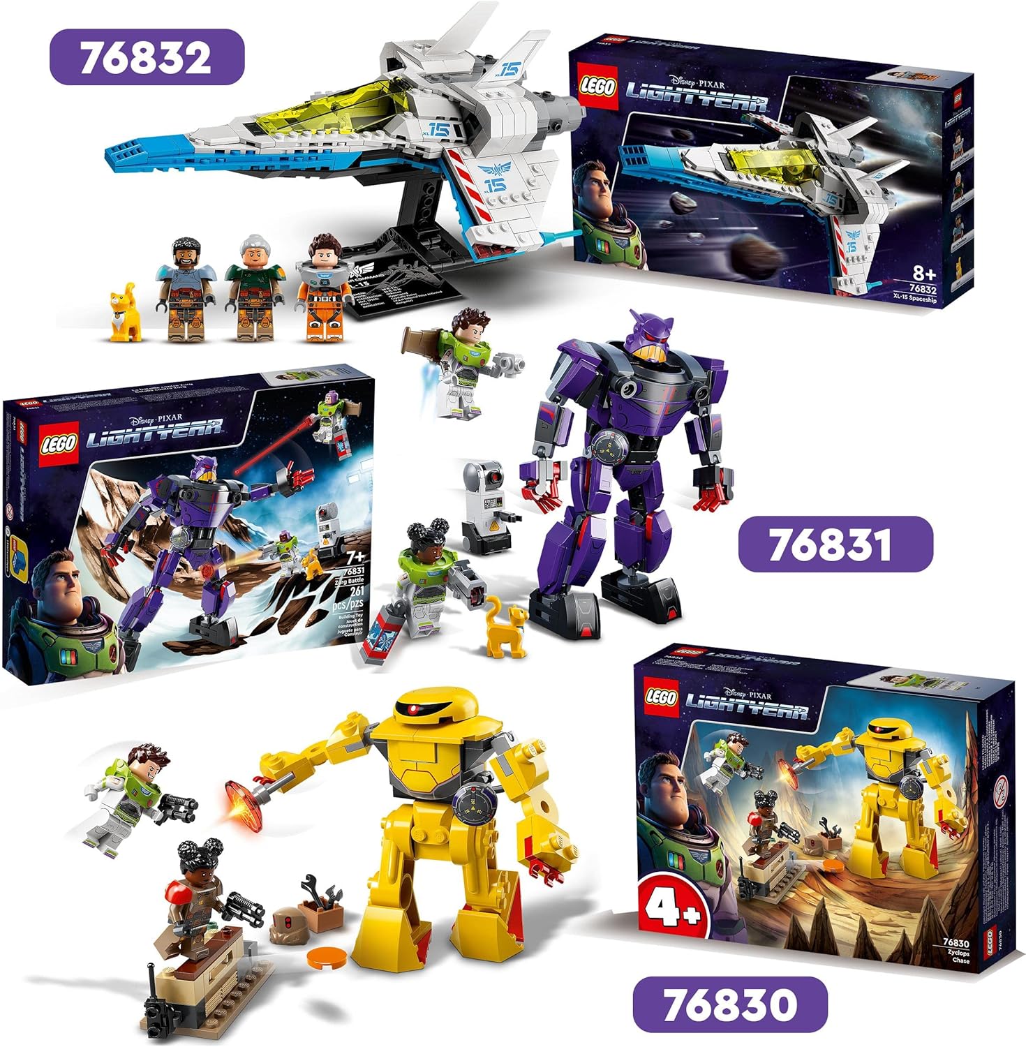 LEGO 76831 Disney and Pixar’s Lightyear Zurg Battle Buildable Robot Toy - 261-Piece Set for Ages 7+ 6