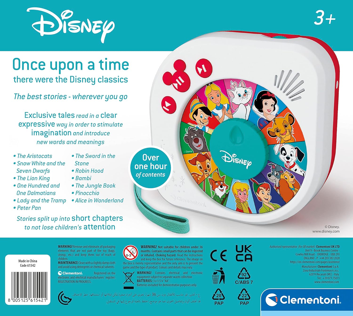 Clementoni Upon a Time Classics Interactive Storyteller for Kids 3+ 5