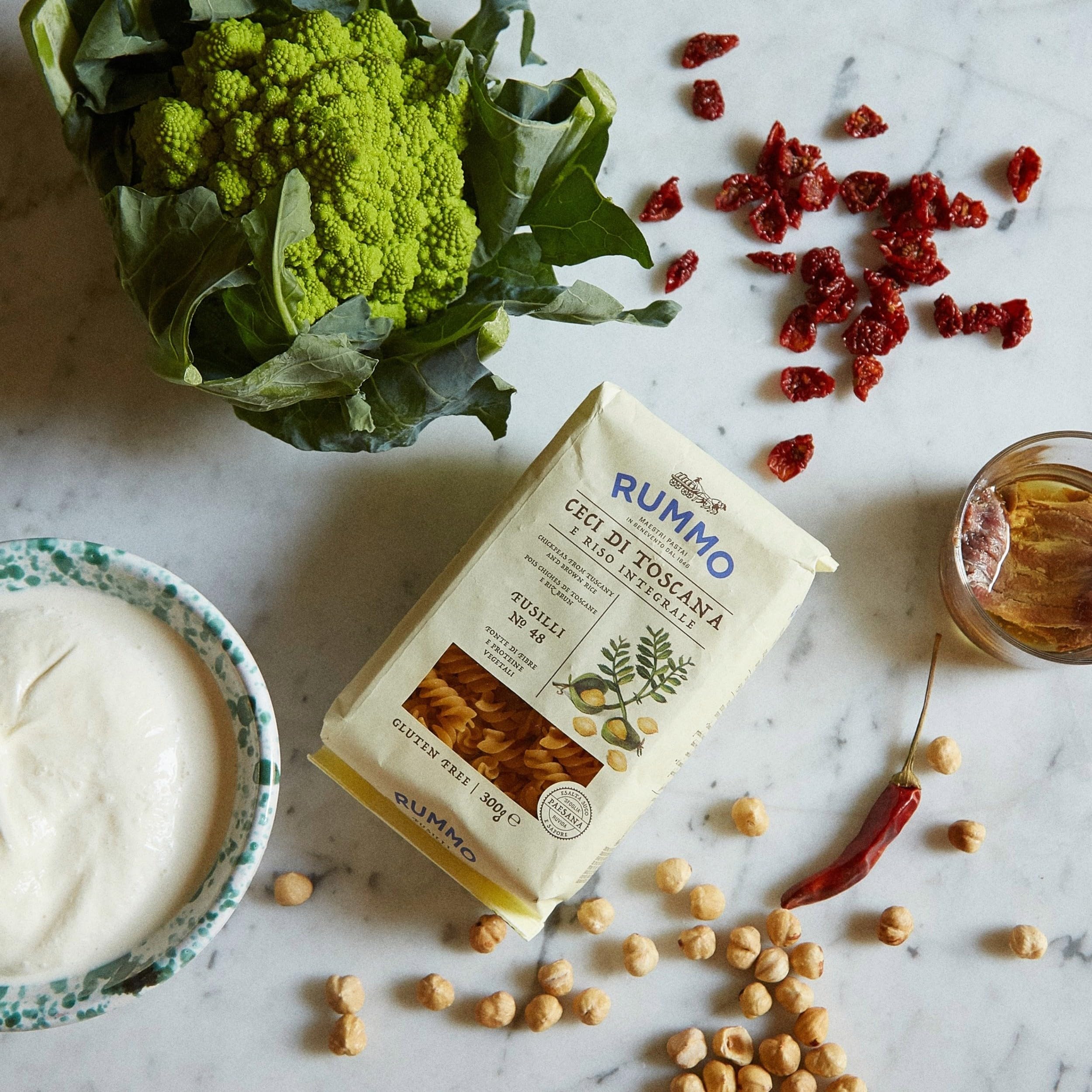 Rummo Chickpea Fusilli No.48 - Gluten-Free Italian Pasta, High In Protein | 300g 3