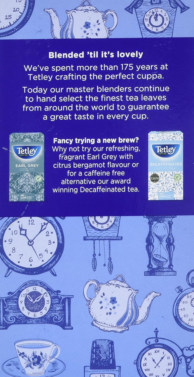 Tetley English Breakfast Tea Bags - Individually Wrapped String & Tag Envelopes, 25-Pack 6