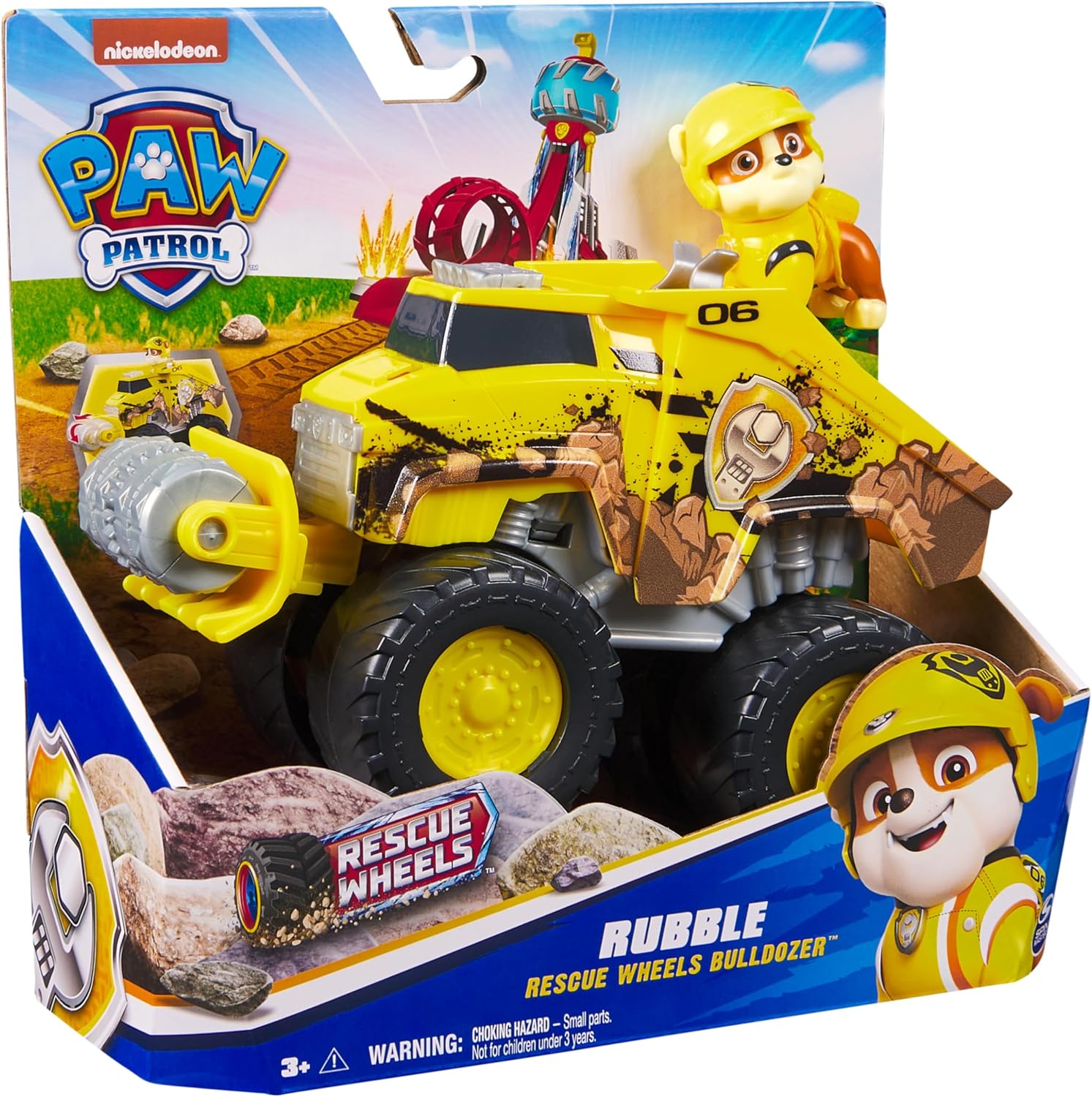 Paw Patrol: Rescue Wheels Rubble’s Bulldozer - Transforming Toy Truck with Action Figure 6
