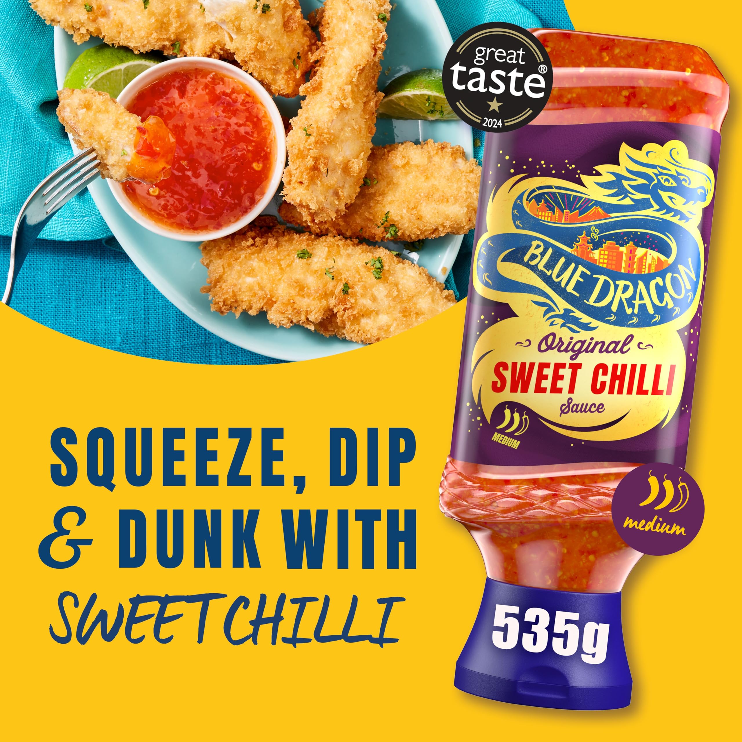 Blue Dragon Thai Sweet Chilli Dipping Sauce - Medium Heat, Vegan Friendly | 535g 5
