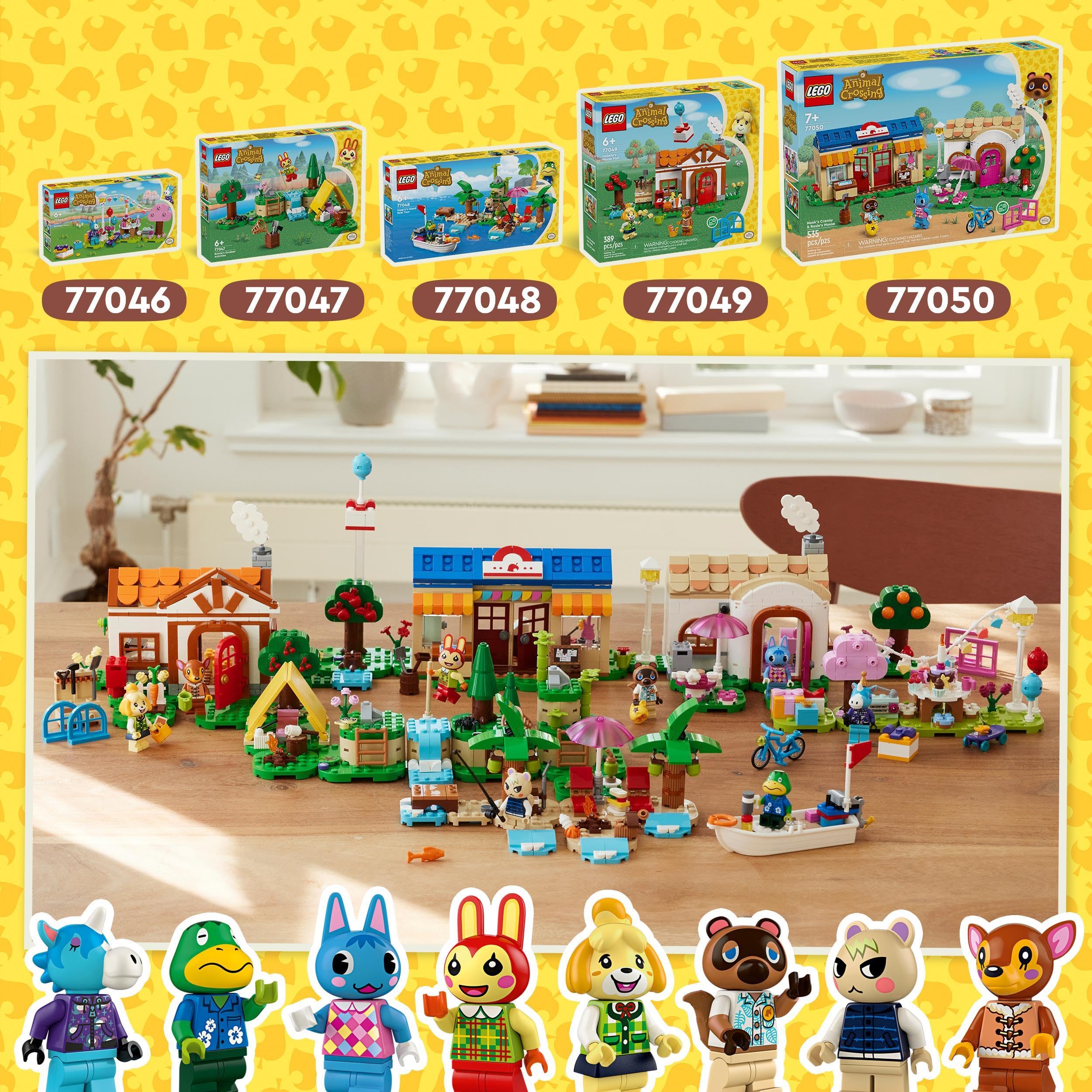 LEGO Animal Crossing Bunnie’s Outdoor Activities Buildable Set 77047 9