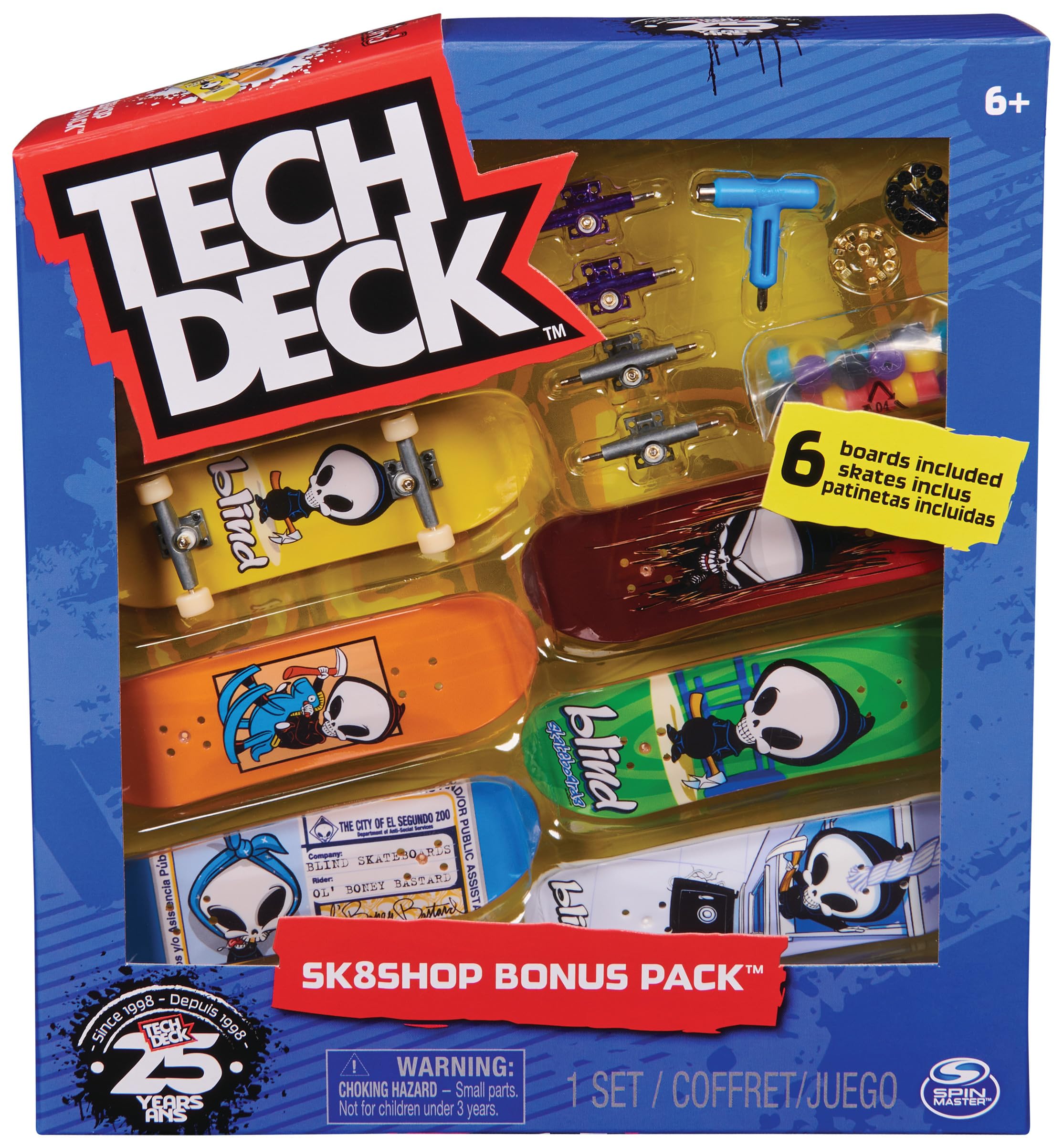 Tech Deck Sk8shop Bonus Pack - Build 6 Custom Fingerboards, Ages 6+ 9