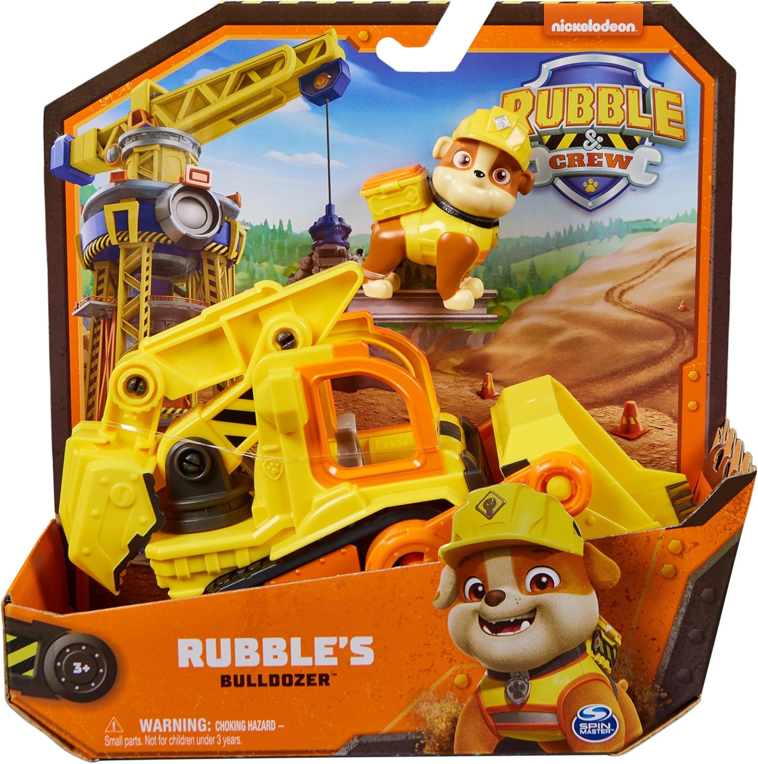 Rubble’s Bulldozer Toy Truck - Movable Parts & Collectible Figure for Ages 3+ 9