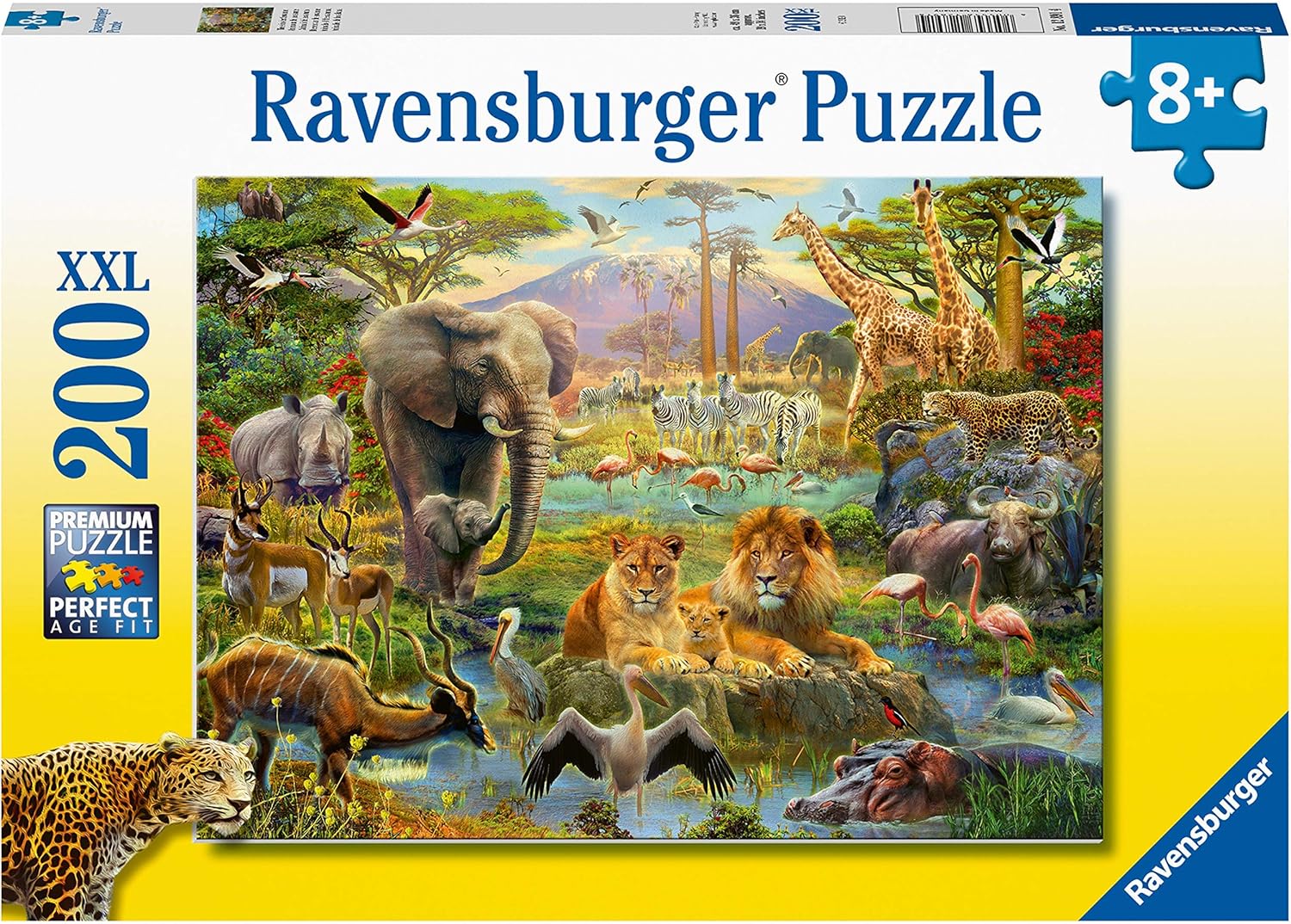 Ravensburger Animals of the Savanna 200-Piece Jigsaw Puzzle - Extra Large Pieces for Kids 8 Years & Up