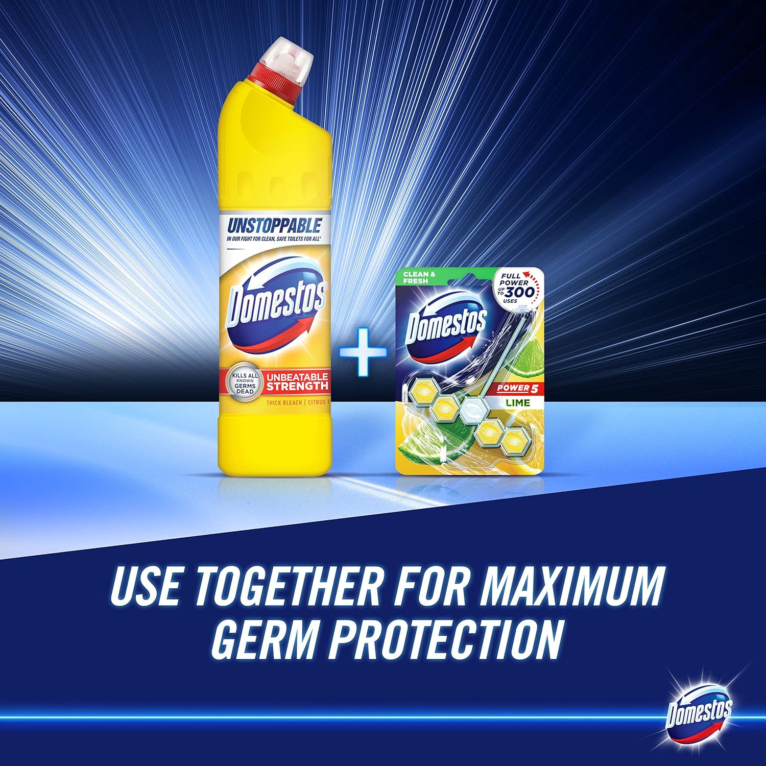 Domestos - Citrus Fresh Thick Bleach Disinfectant Cleaner 6