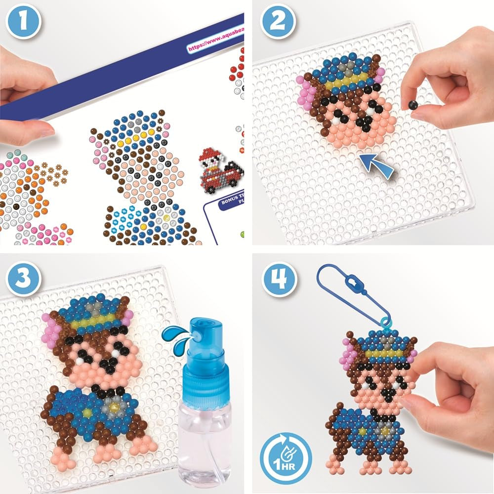 Aquabeads Paw Patrol Keychain Craft Kit - 600 Beads & Accessories for Kids 4+ 10
