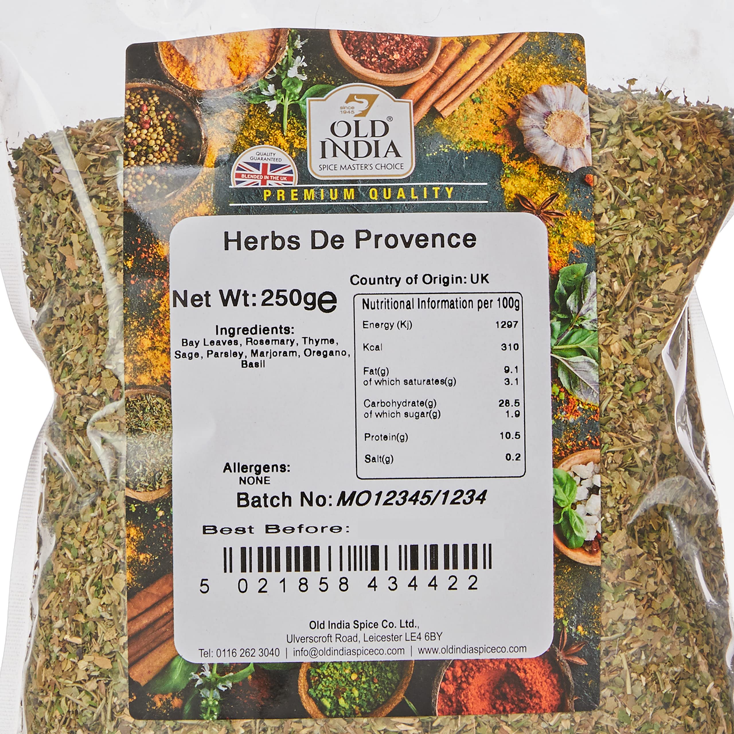 Old India Herbs De Provence Mixed Herbs - 100% Natural, Additive Free | 250g 2