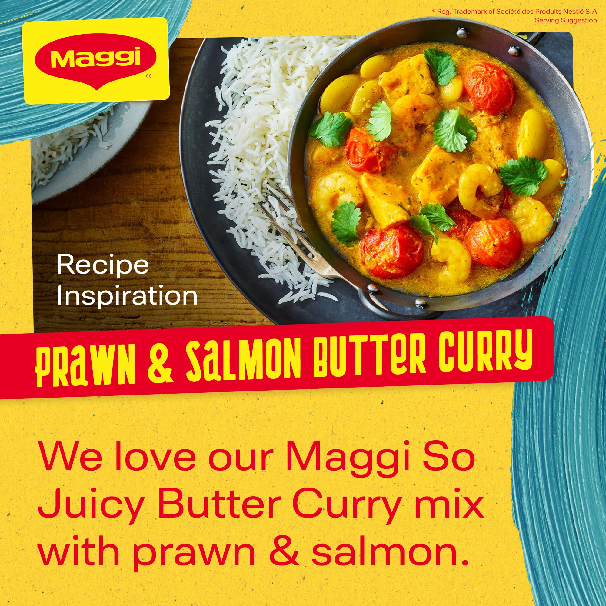 MAGGI So Juicy Butter Chicken Recipe Mix with Cooking Bag (41g) 5