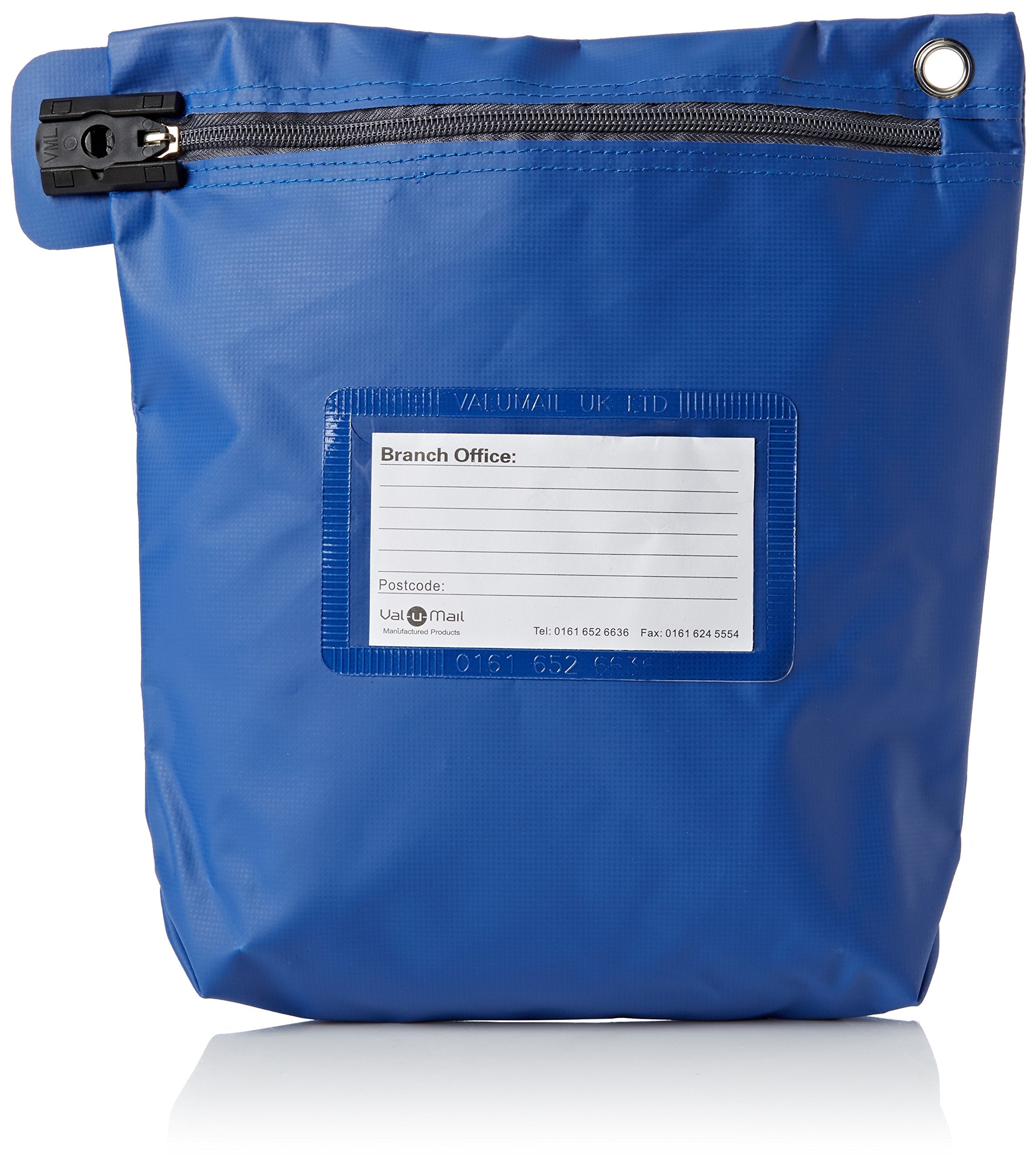 Go Secure High Security Mailing Pouch - Blue | Tamper-Evident Zip Closure | PVC