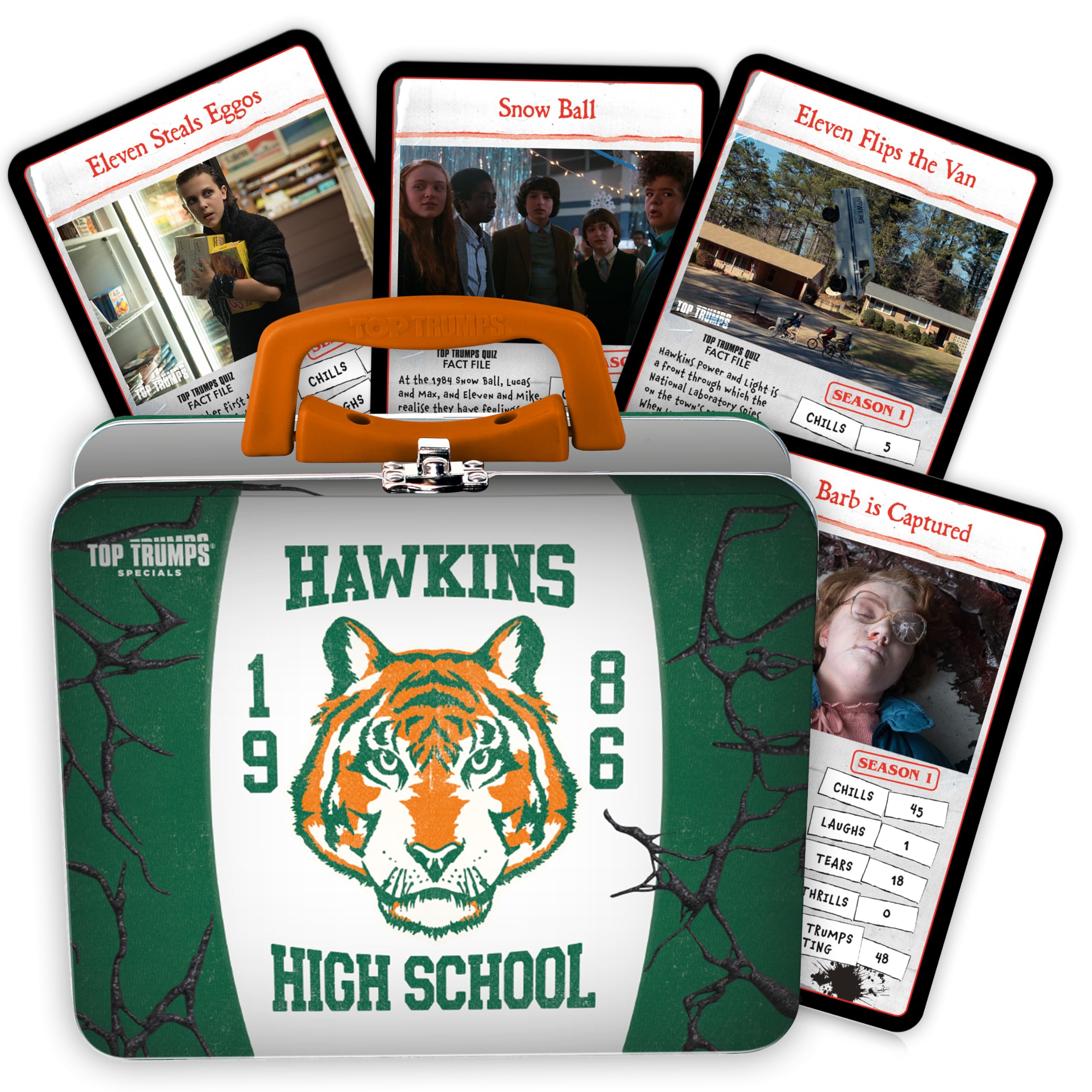 Top Trumps Stranger Things Collector's Tin - 1 Deck | Ages 15+ | 2+ Players