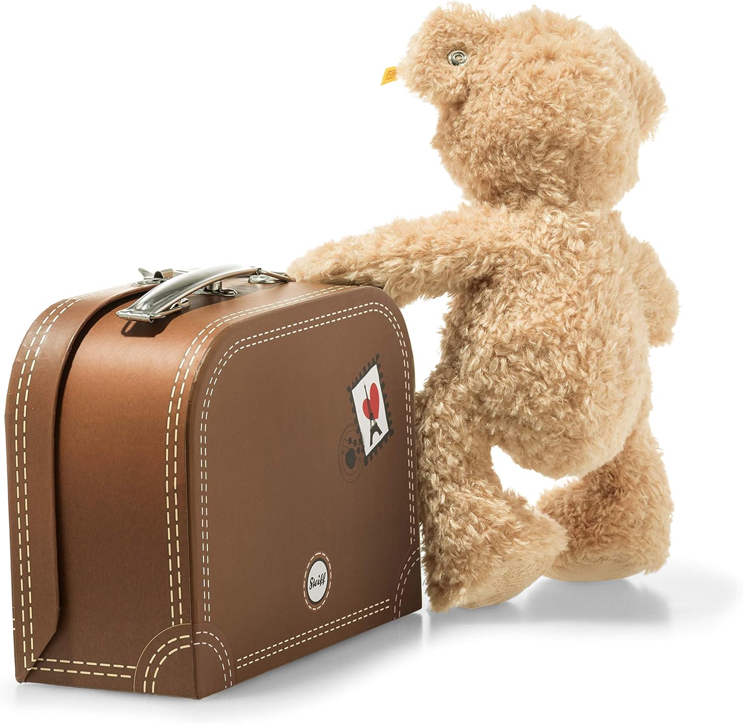 Steiff Fynn Teddy Bear in Suitcase - 28cm Beige Plush Stuffed Animal 5
