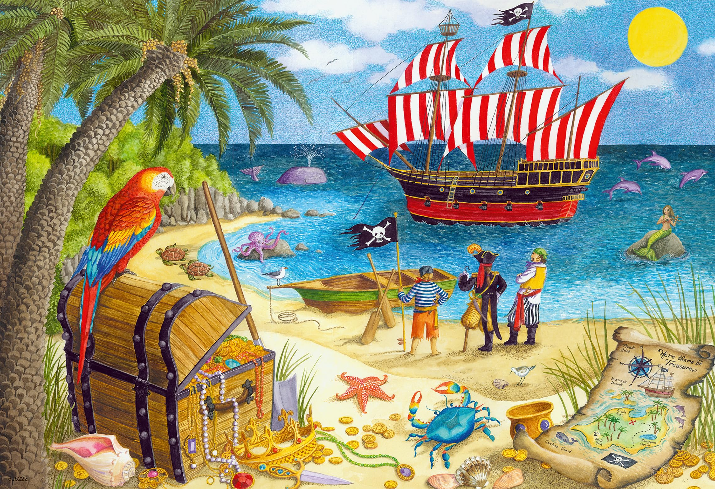 Ravensburger Pirates & Mermaids 48-Piece Jigsaw Puzzle for Kids - Educational Puzzle Game for Children 4 Years and Up 6