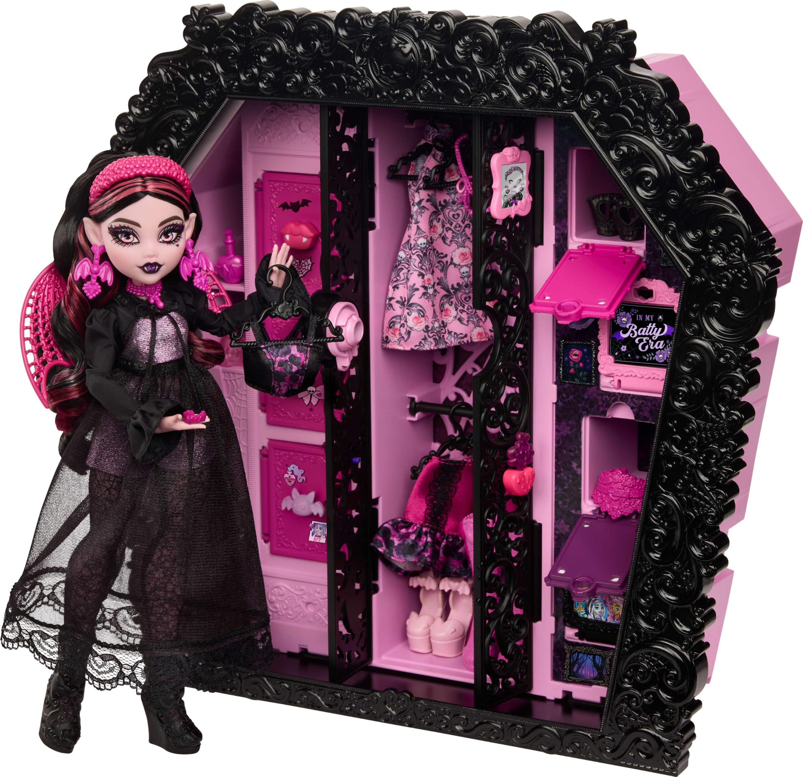 Monster High Ultimate Skulltimate Playset with Draculaura Doll - 40+ Surprises | Ages 4+ | Multicolor