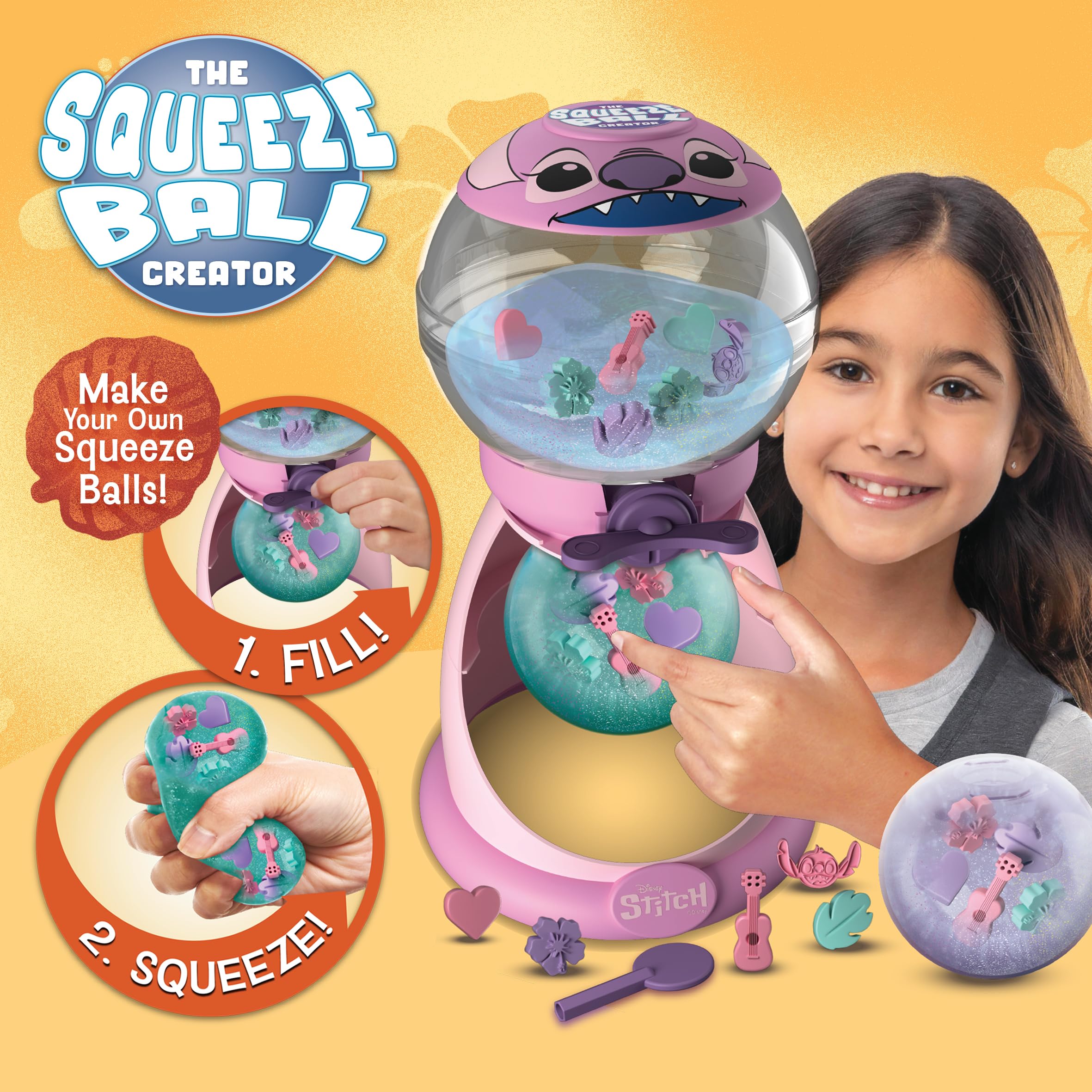 Character Options Disney Stitch Squeeze Ball Creator - Reusable Sensory Toy for Ages 5+ 6
