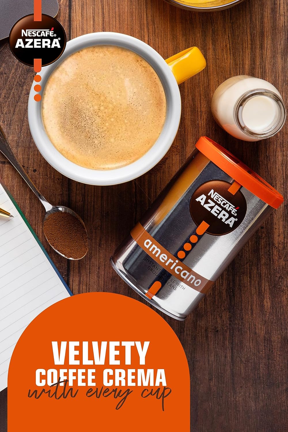 NESCAFÉ AZERA Americano Instant Coffee 90g (Pack of 6) 6