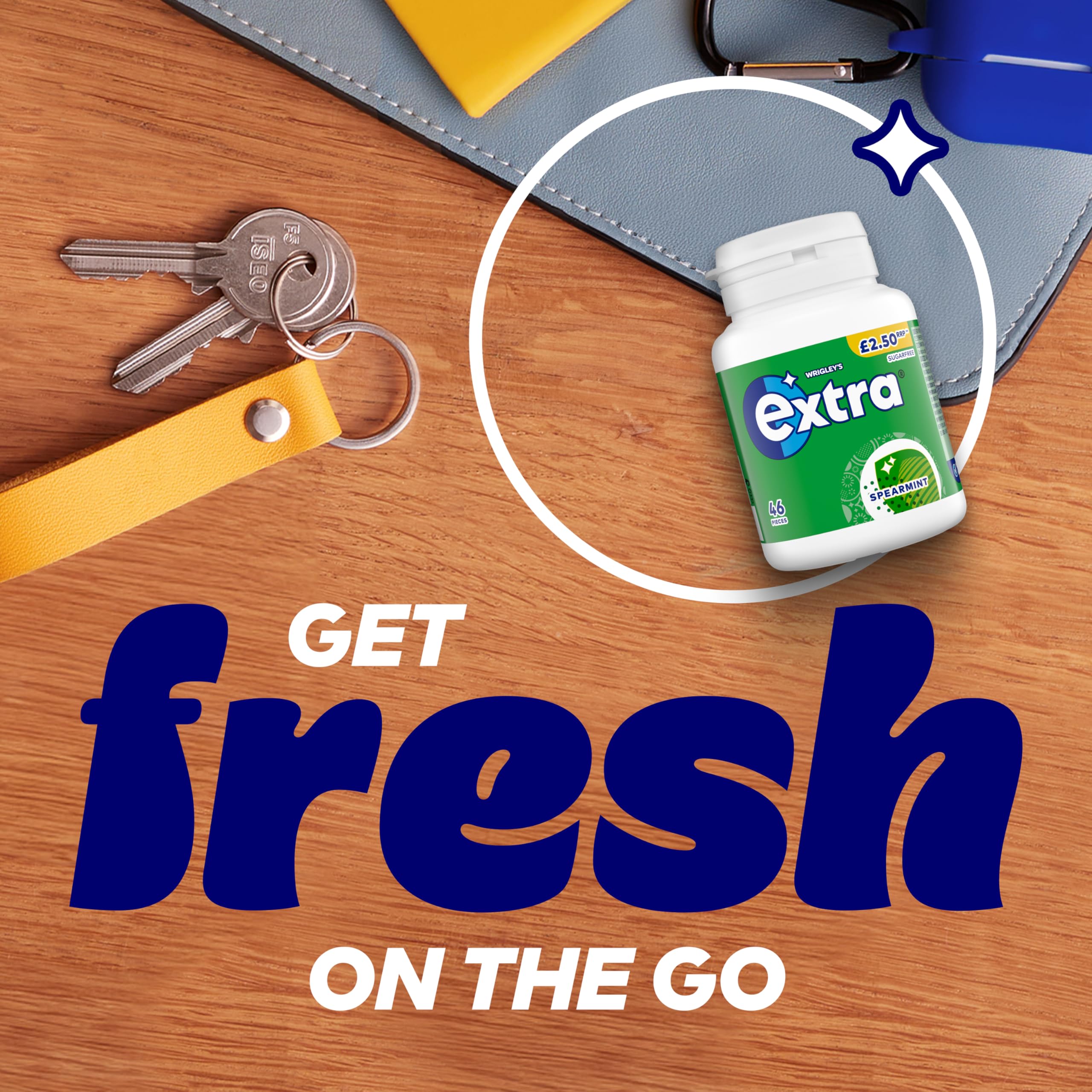 Extra - Spearmint Sugar-Free Chewing Gum Bottle, 60 Pieces 8