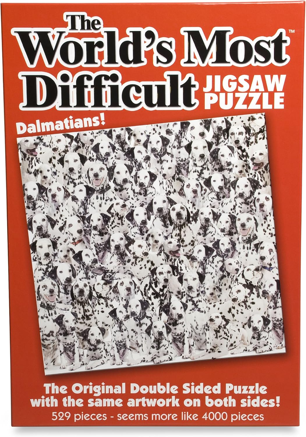 Paul Lamond Games World's Most Difficult Jigsaw Puzzle - Dalmatians 529-Piece Double-Sided Puzzle