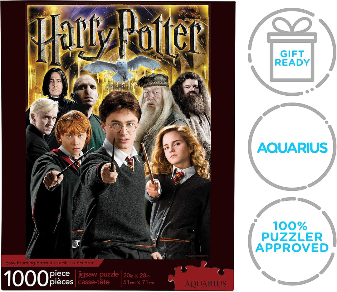 AQUARIUS Harry Potter Character Collage 1000-Piece Jigsaw Puzzle - Premium Collectible Puzzle for Ages 3+