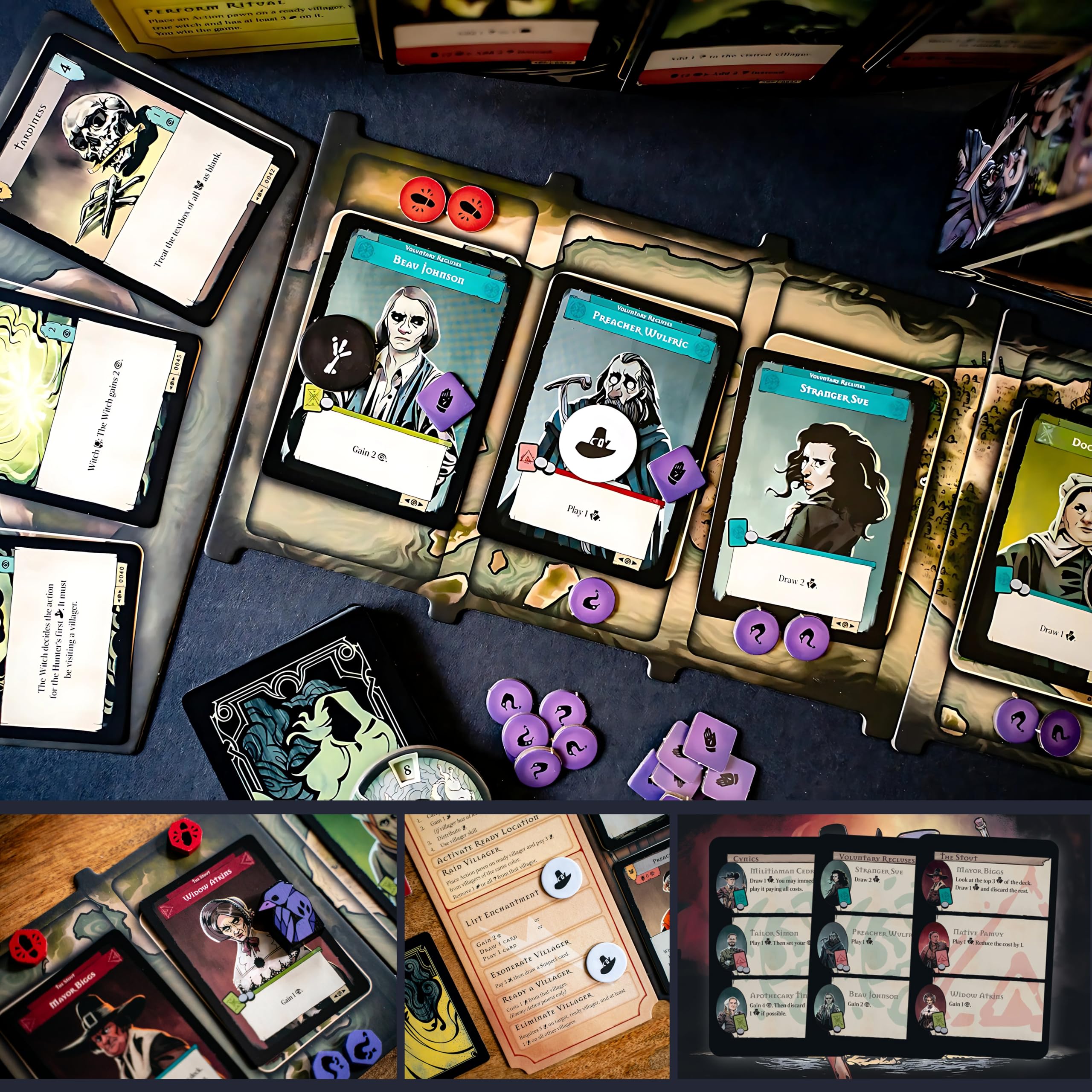 Capstone Games Pagan: The Fate of Roanoke – Asymmetrisches Kartenspiel für 2 Spieler 14