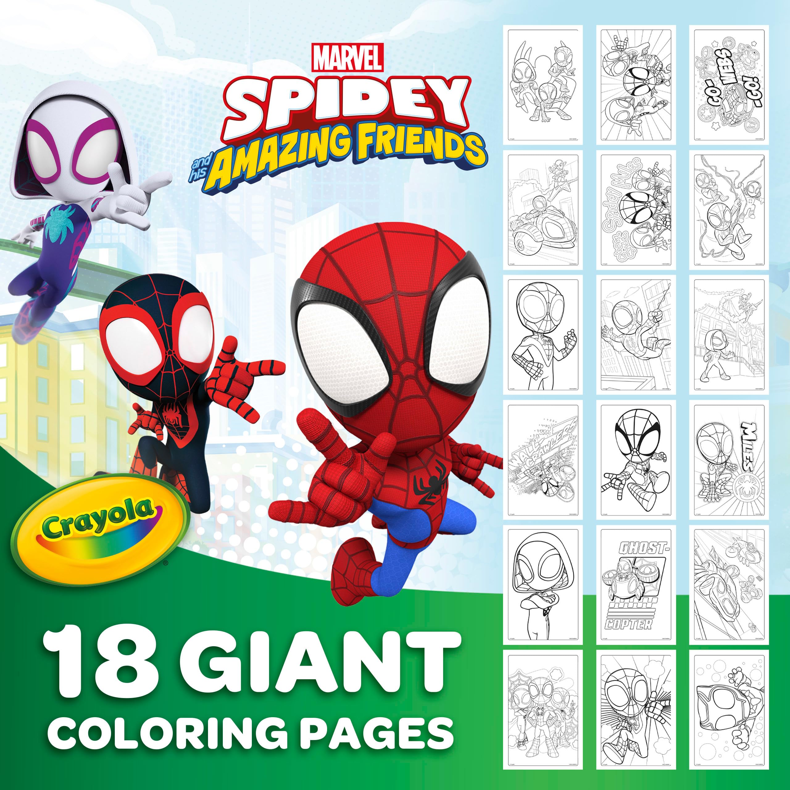 Crayola Giant Colouring Book - Spidey and His Amazing Friends 8