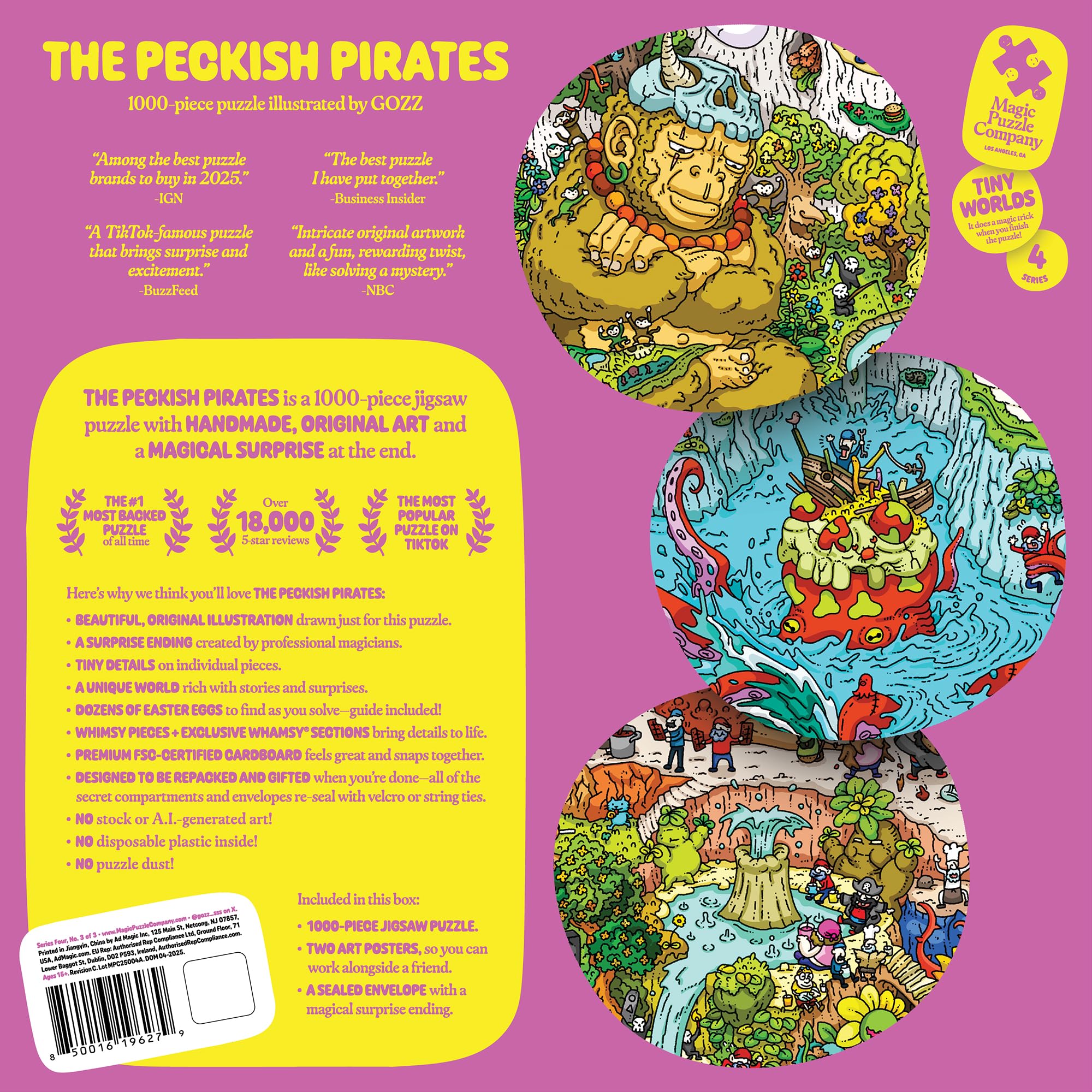 Magic Puzzle Company The Peckish Pirates - 1000-Piece Jigsaw Puzzle 4