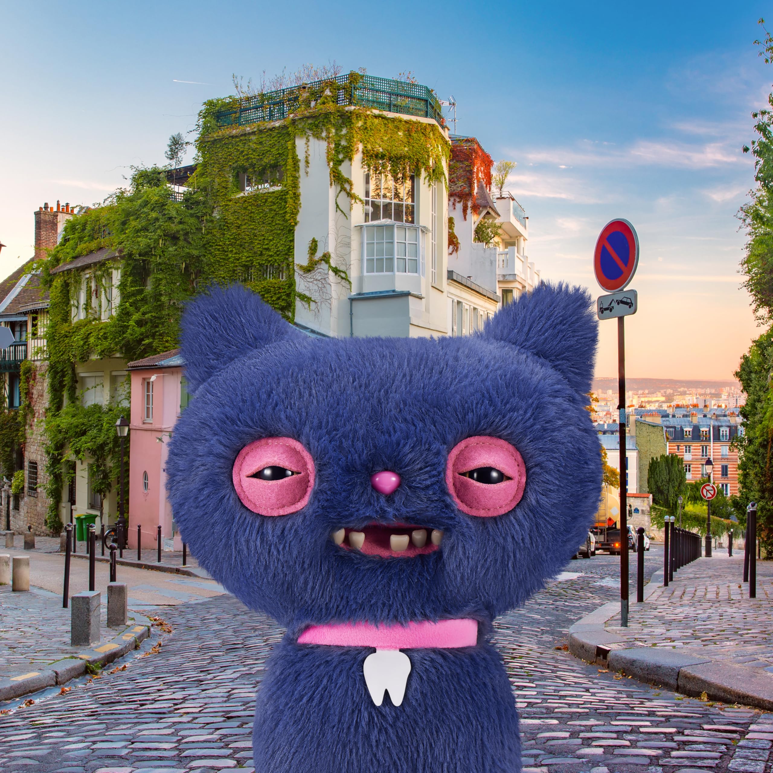 Fuggler Alley Cats 9-Inch Plush Toy (Cheezee) Grey by ZURU – Funny Ugly Mon 8