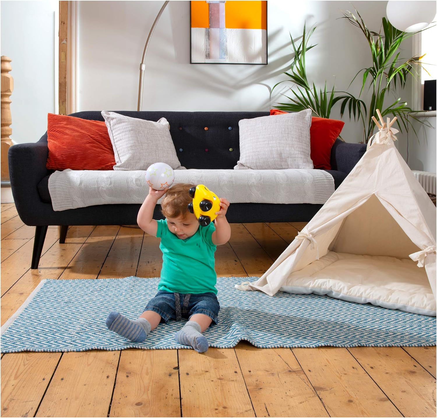 Galt Follow Me Ball - Colour Changing Motorised Baby Toy for Ages 6 Months+ 6