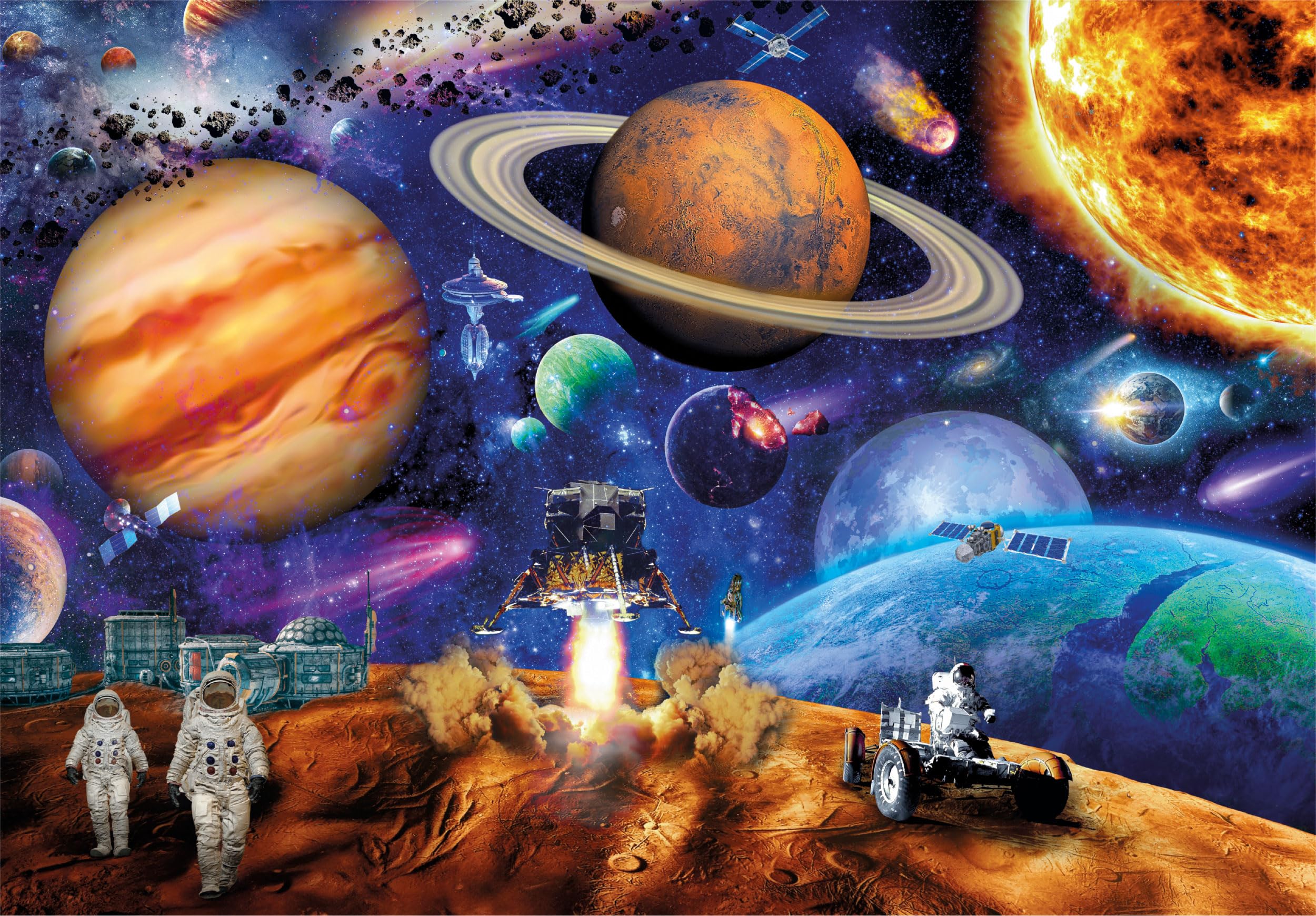 Clementoni Jigsaw Puzzle Space Mission 300 Pieces - Water Magic Puzzle for Kids 4