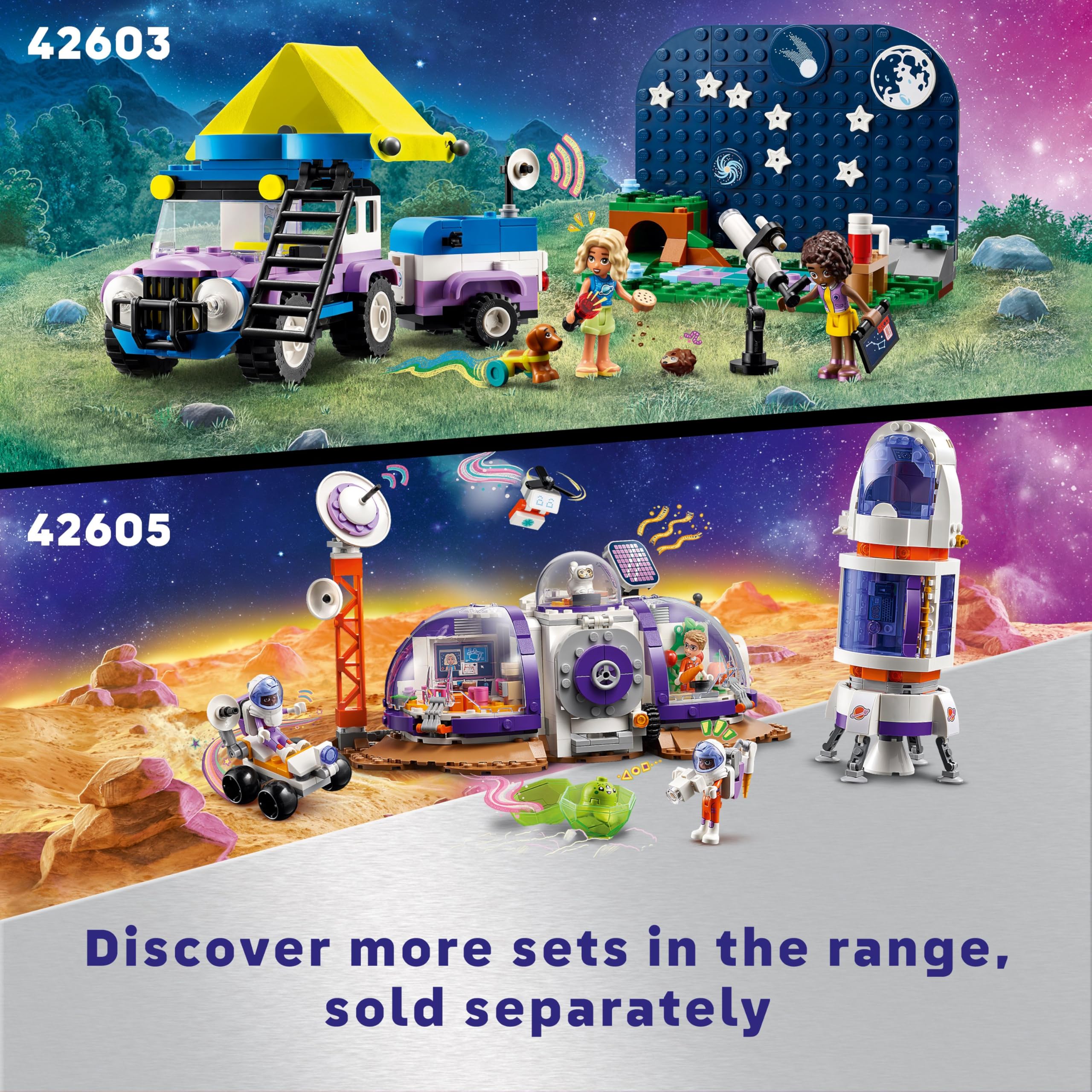 LEGO Friends Stargazing Camping Vehicle Playset with 4x4 Car, 2 Mini-Dolls & Telescope - 7+ Years 12