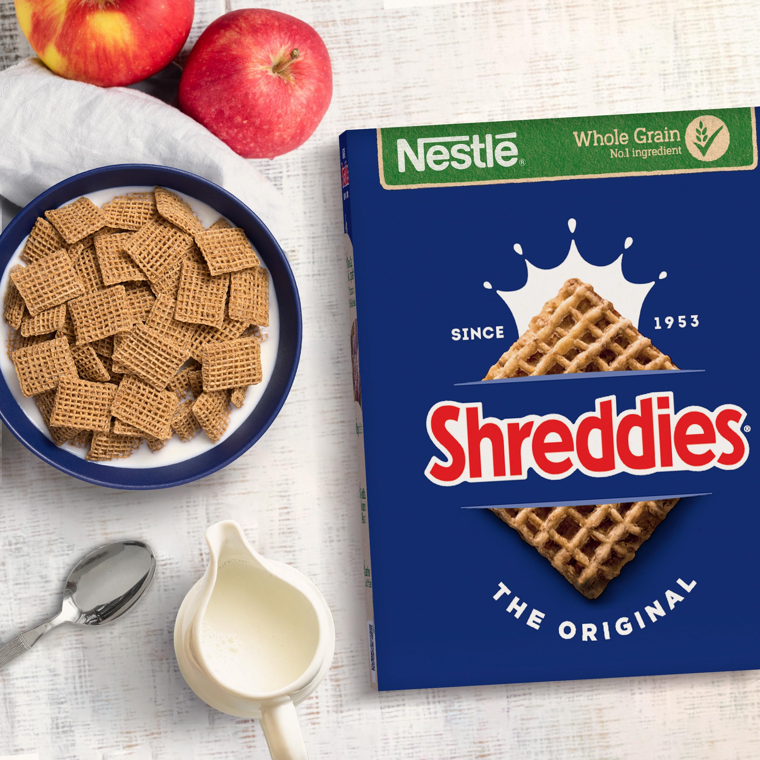 Nestlé Shreddies Original Cereal 390g - High in Fibre, Fortified with Vitamins & Iron 3