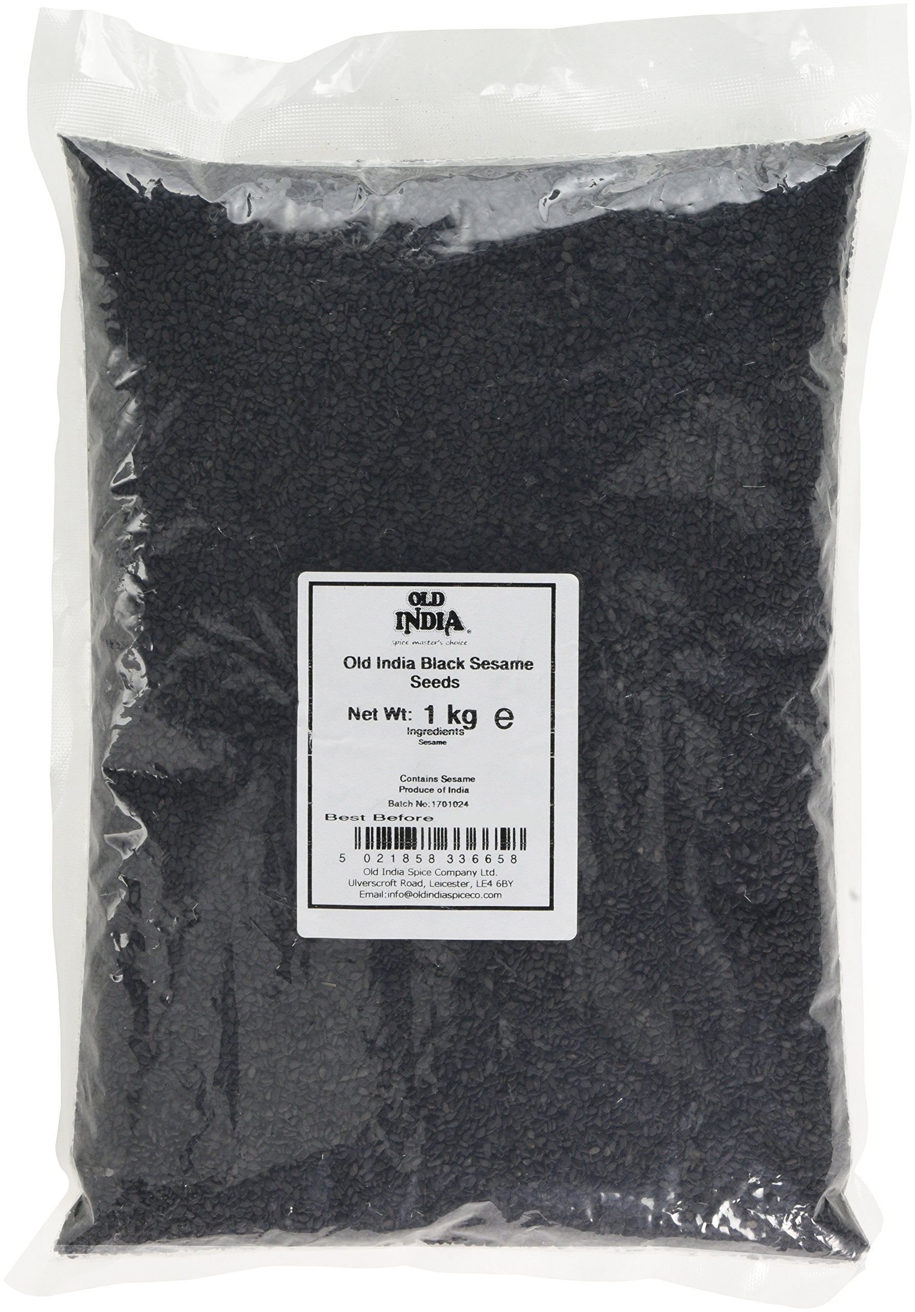 Old India Black Sesame Seeds - 1 Kg Natural Whole Seeds for Cooking 1
