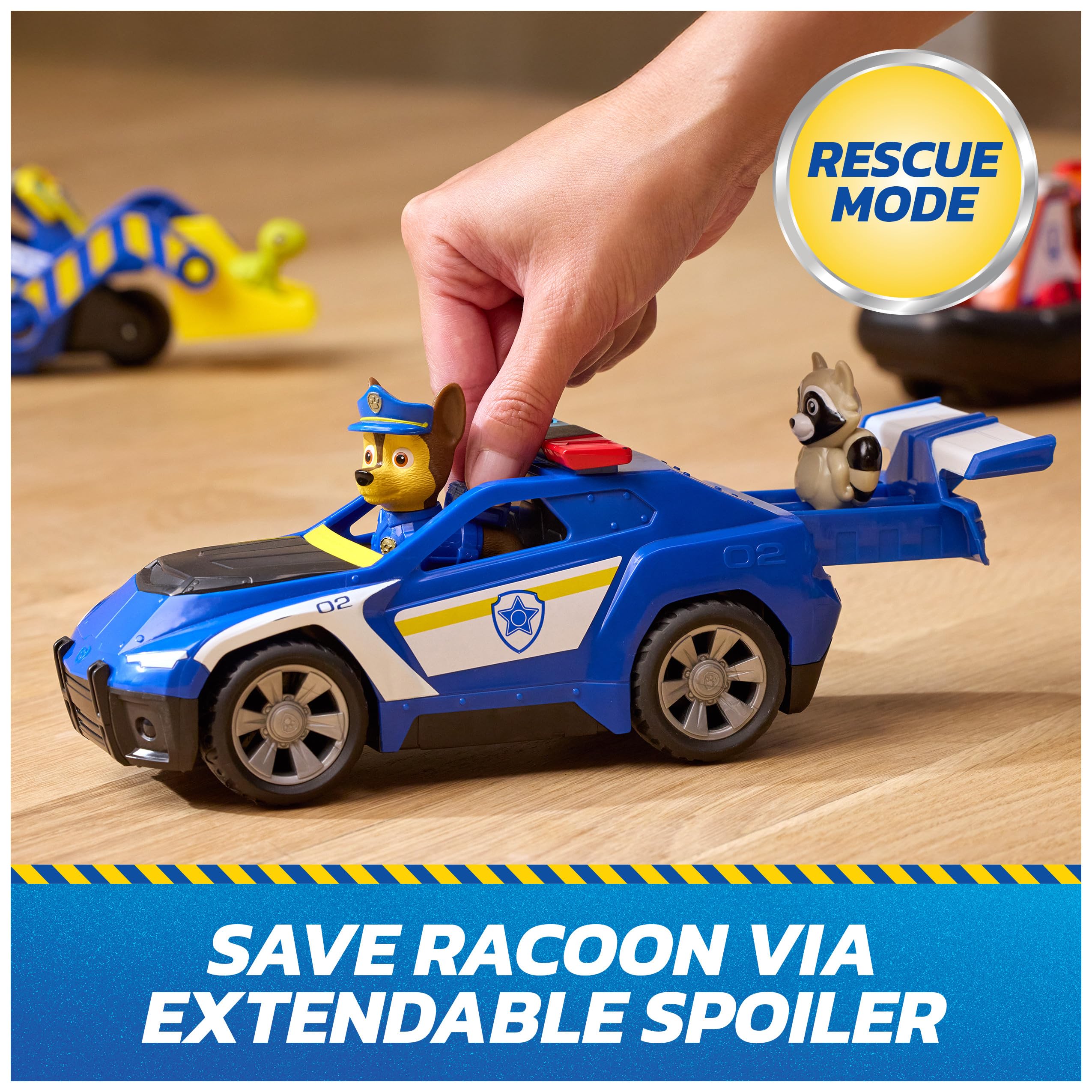 Paw Patrol Search & Rescue Chase Rescue Cruiser Vehicle with 2 Figures | Ages 3-9 4