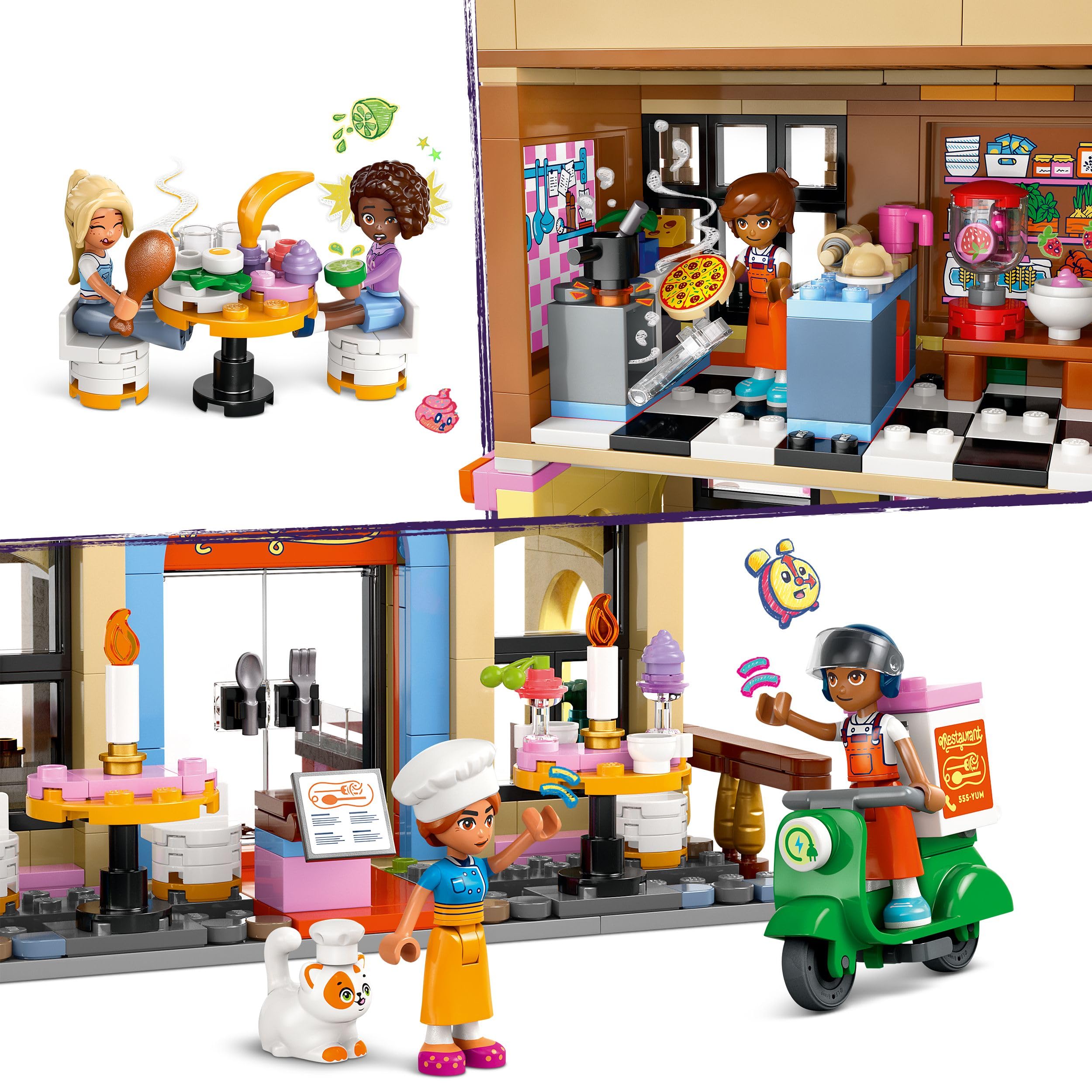 LEGO Friends Restaurant and Cooking School Playset - Building Toy for 8+ Year Olds 6
