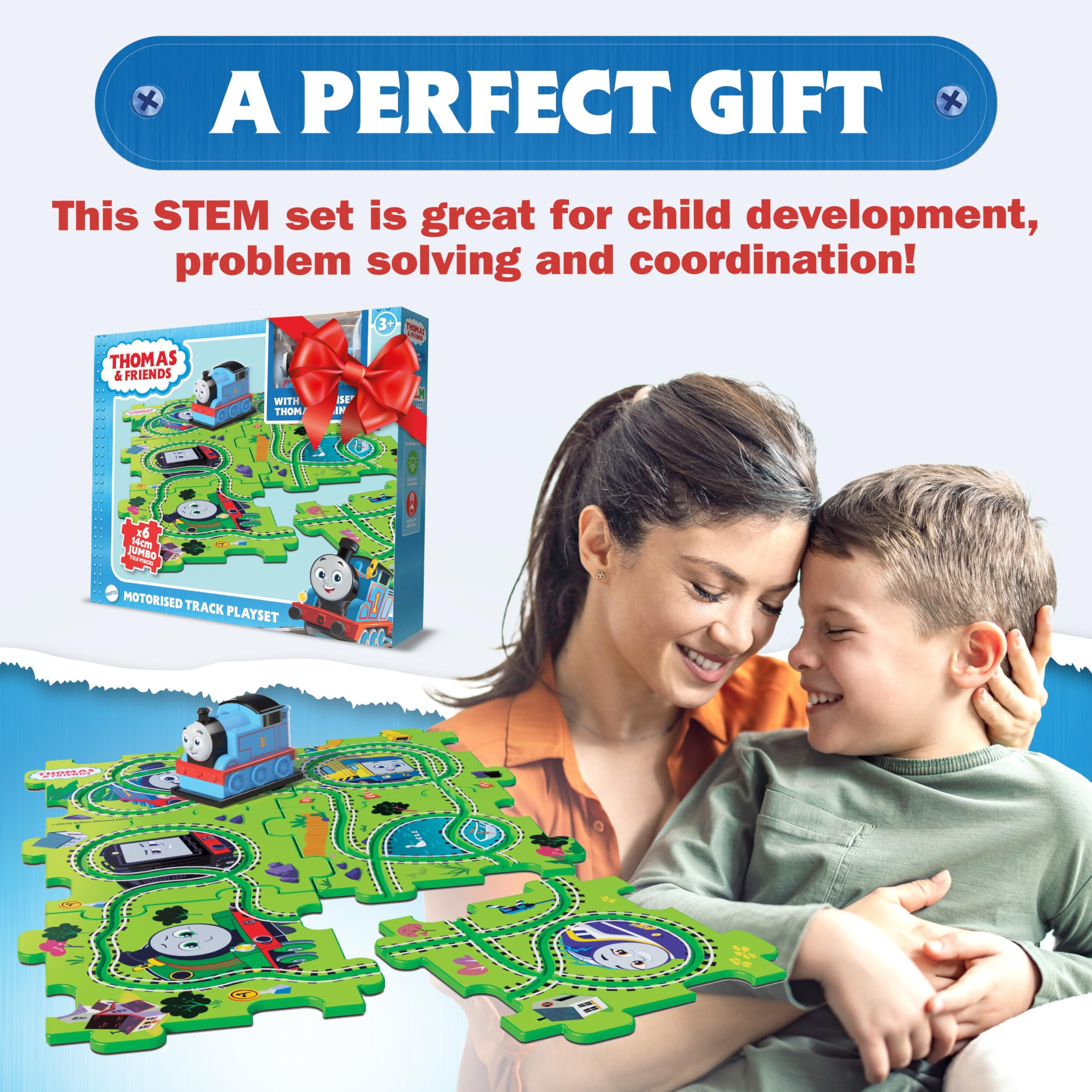 Thomas the Tank Engine Motorised Train Set - 6 Jumbo Puzzle Pieces, 50 Track Combinations 6