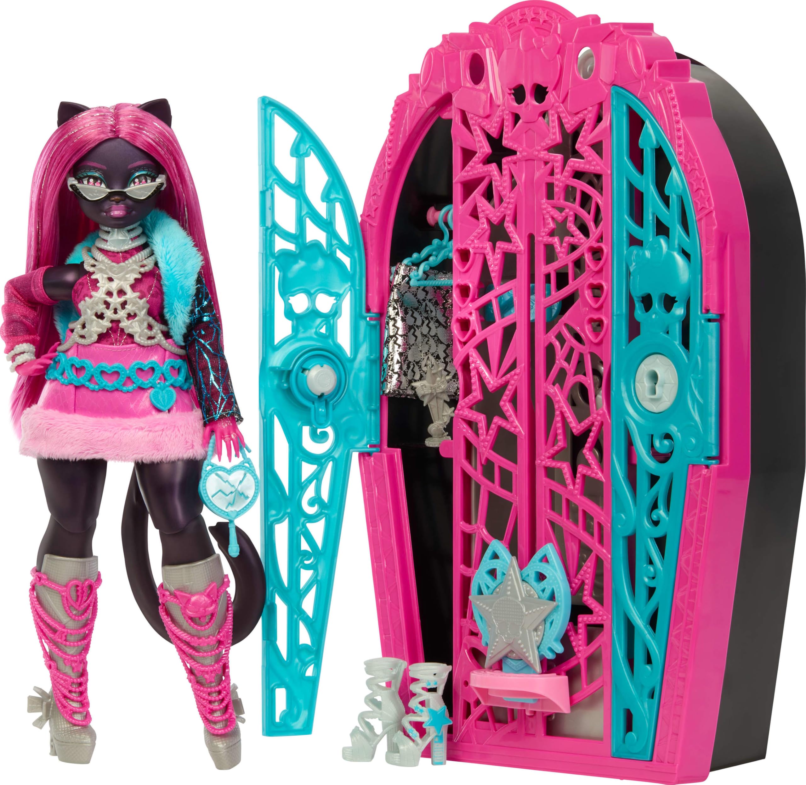 Monster High Skulltimate Secrets Doll & Closet Playset - Catty Noir Hauntlywood Mysteries